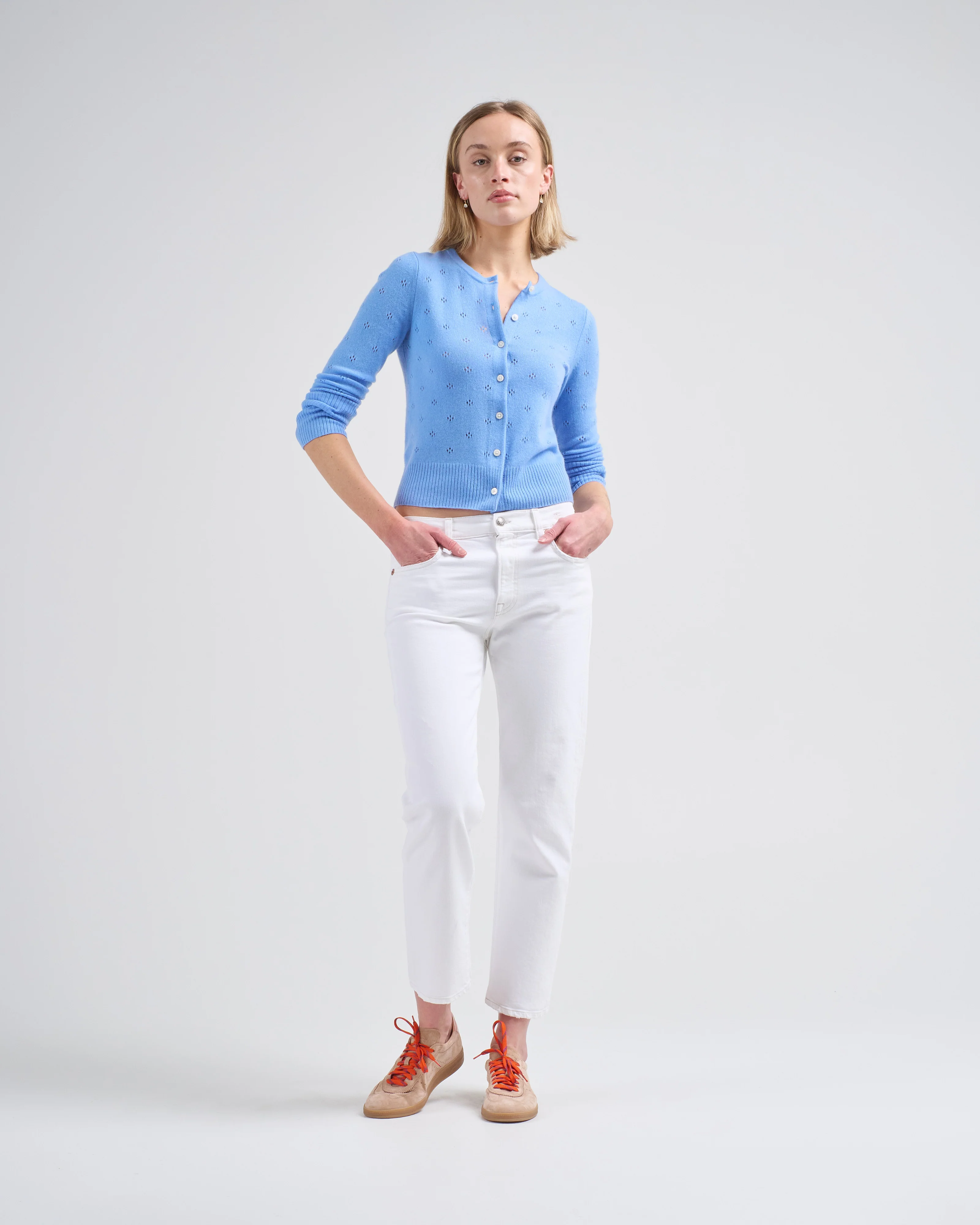 jane pointelle cardigan - Image 2
