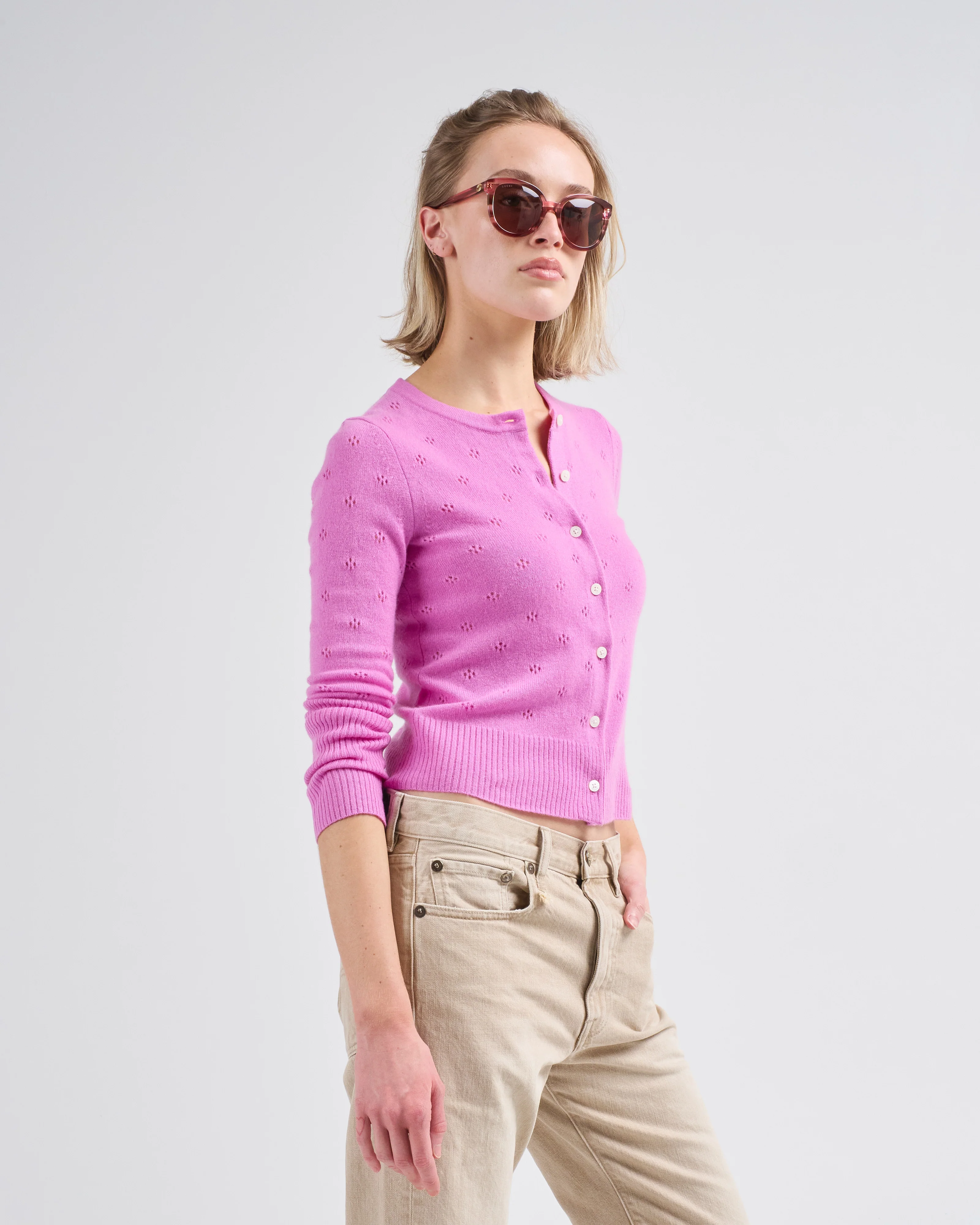 jane pointelle cardigan - Image 2