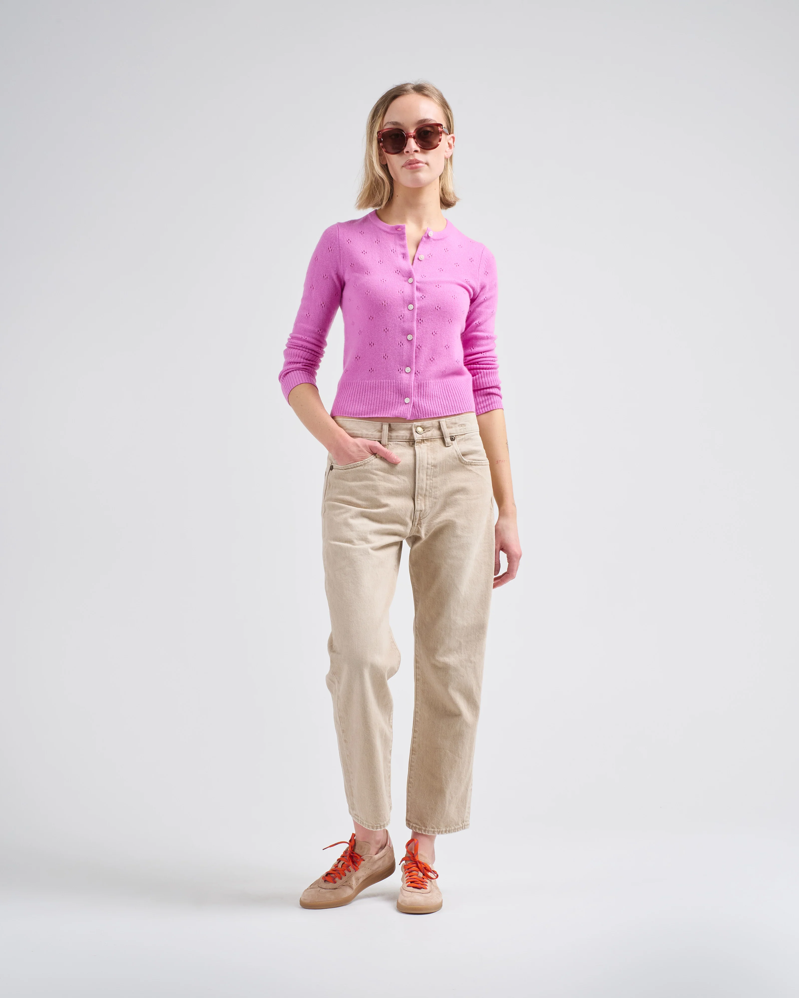 jane pointelle cardigan - Image 5