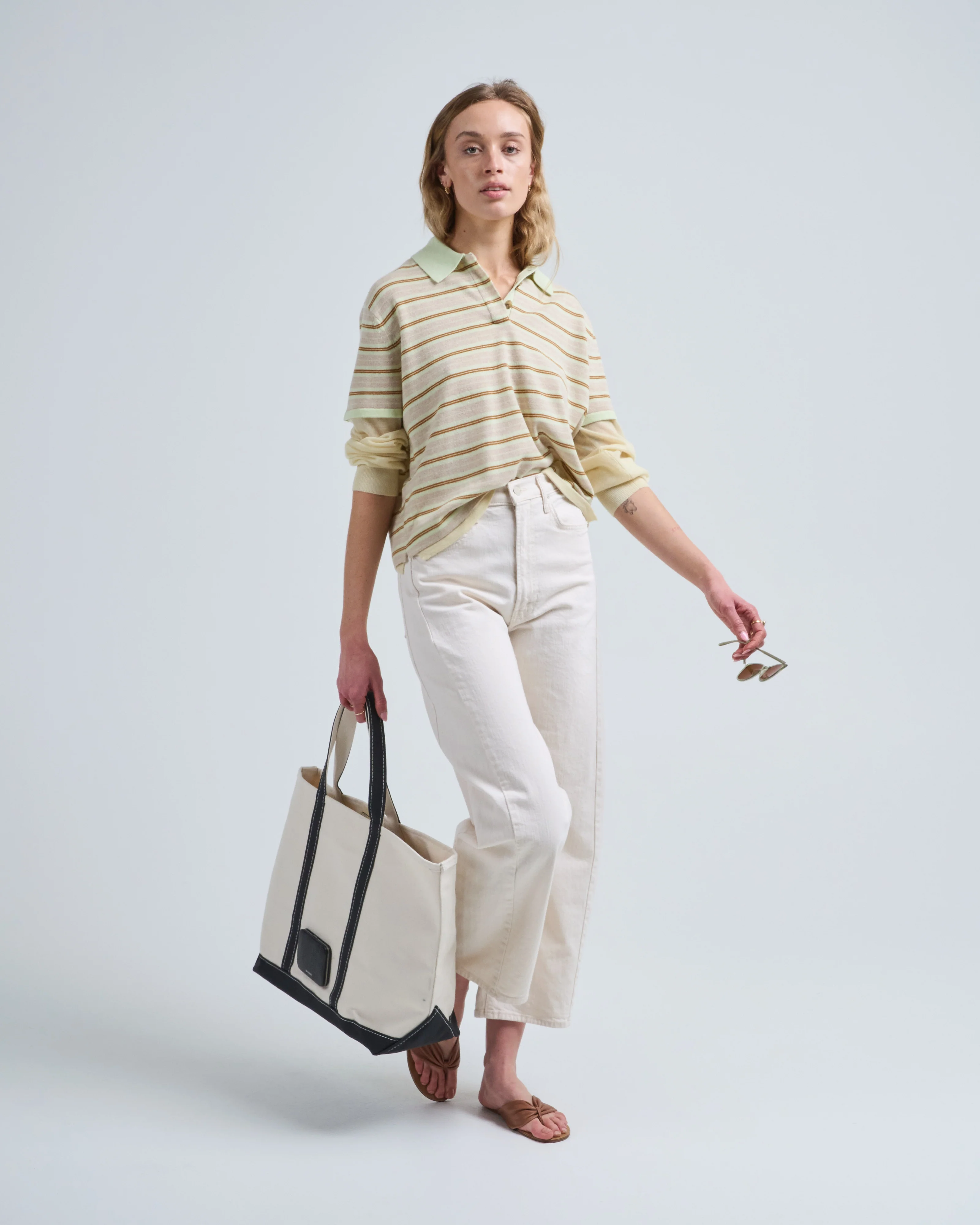 layered stripe rugby sweater - Image 5