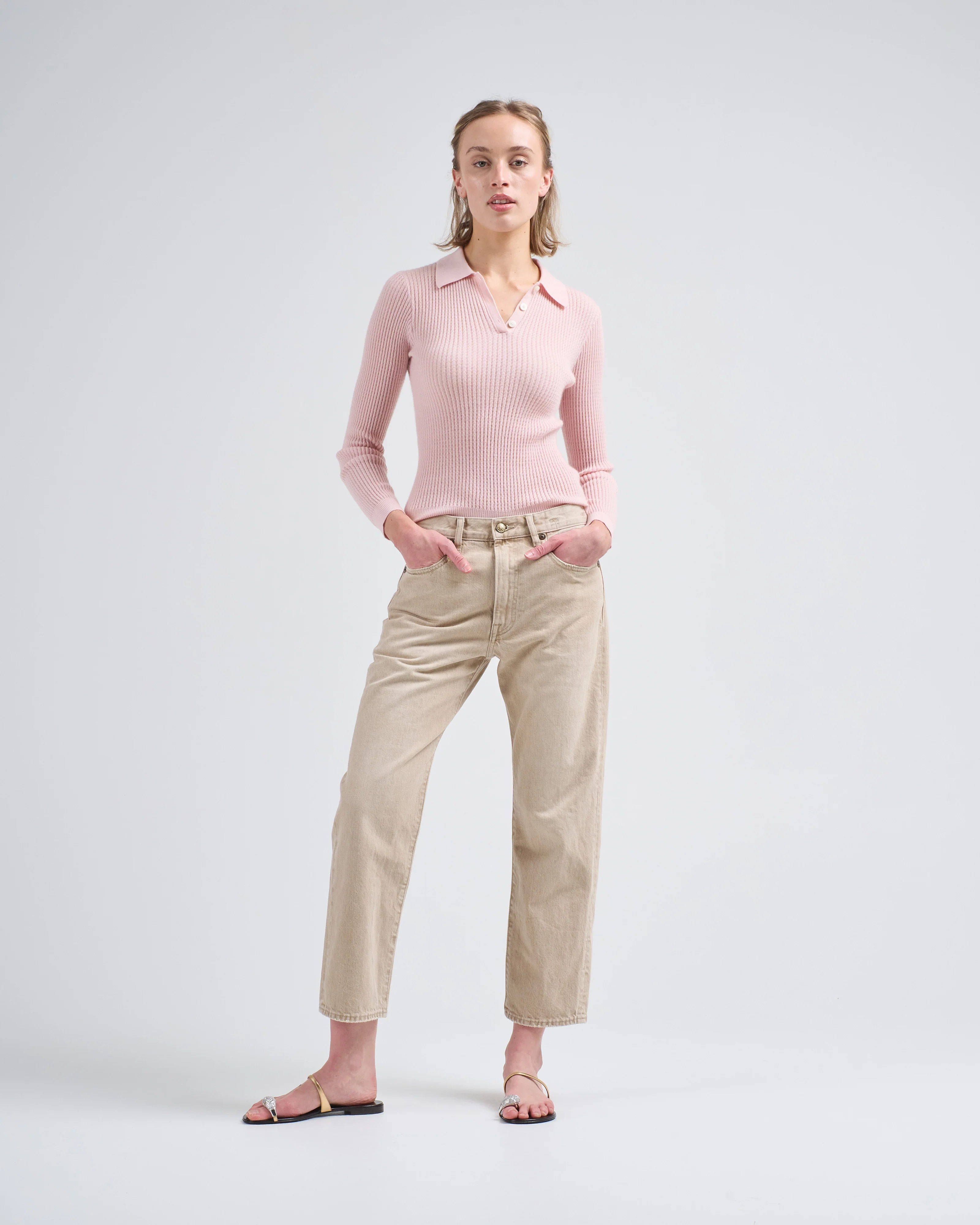 ls shrunken polo in cashmere - Image 2
