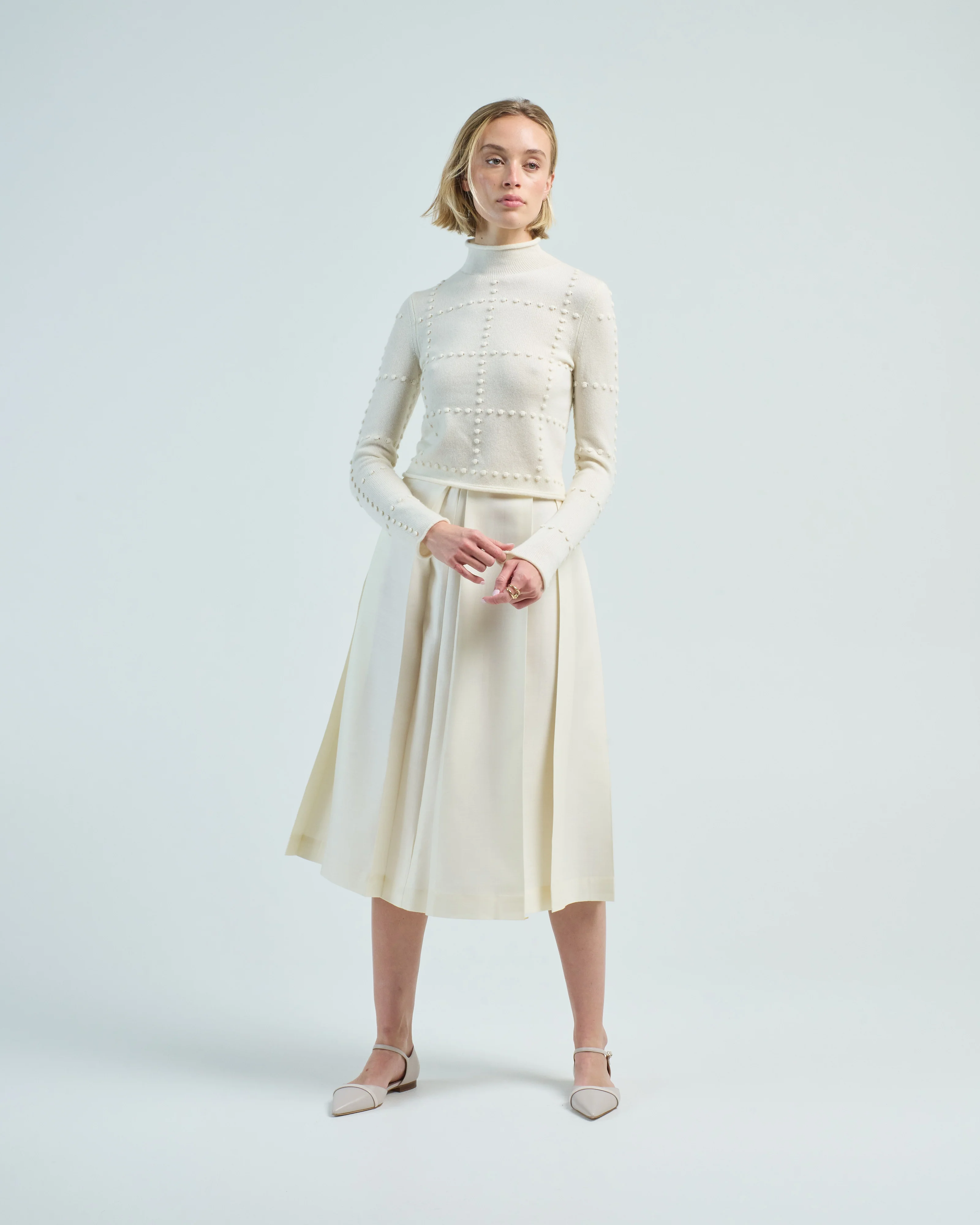 popcorn top cashmere blend - Image 2