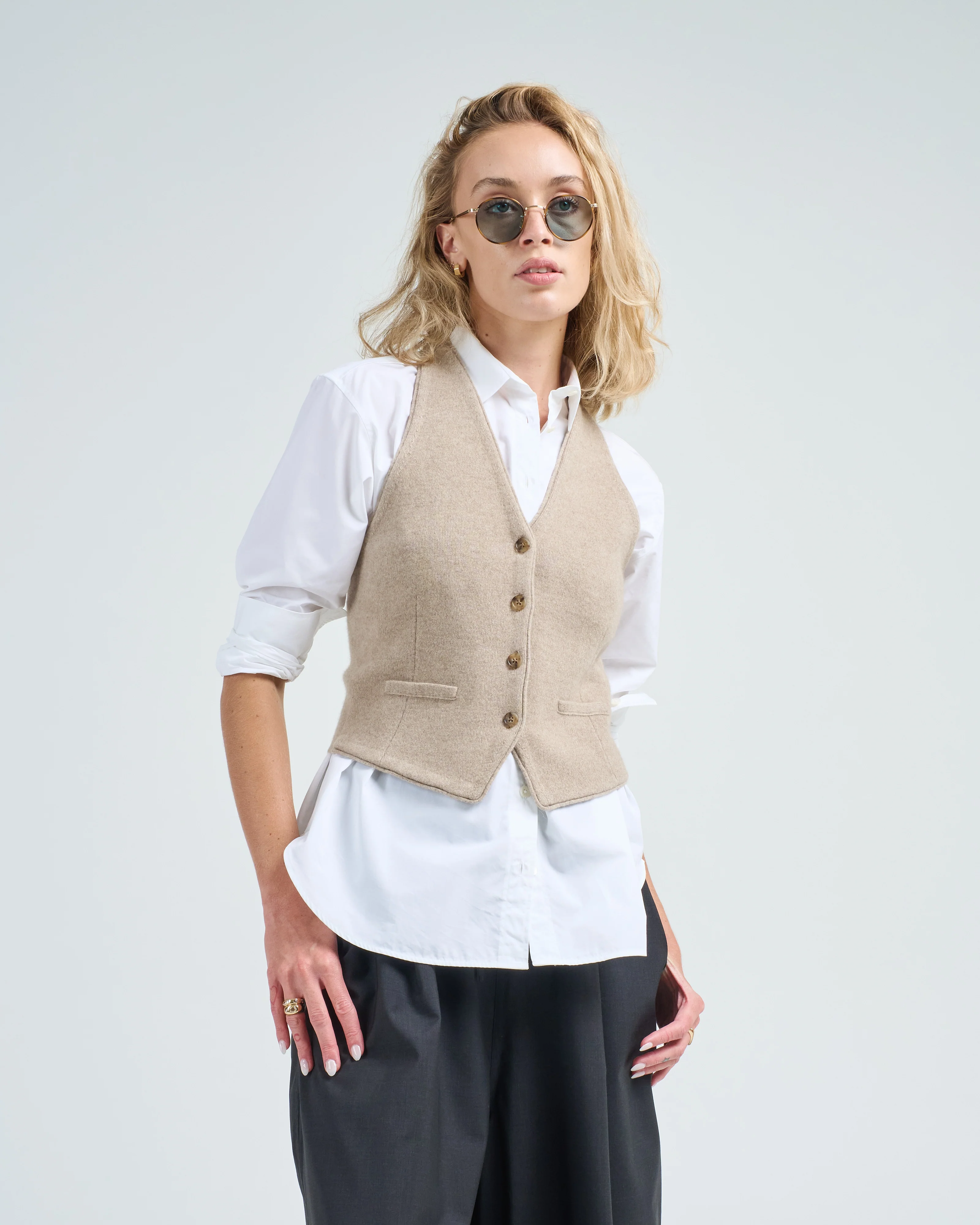 tailored halter vest - Image 3