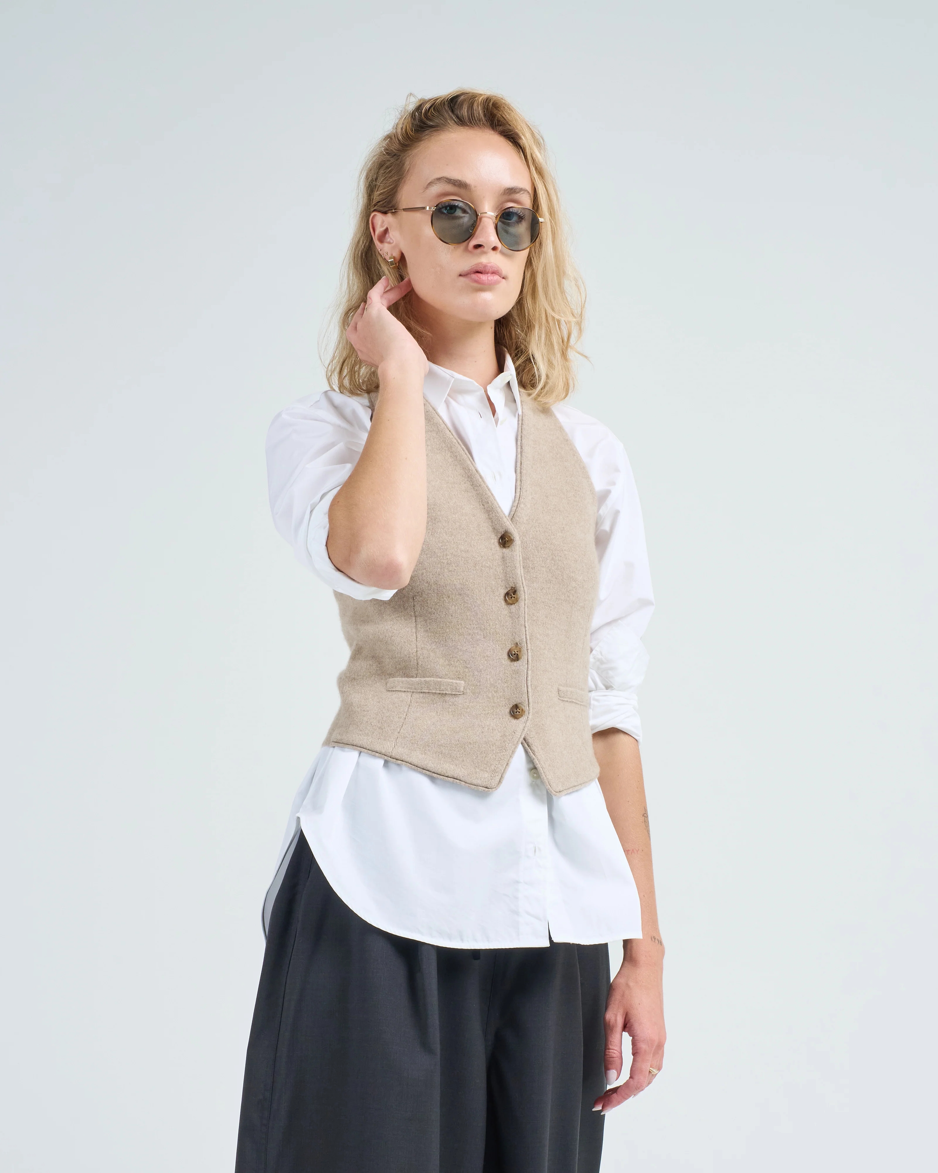 tailored halter vest - Image 4