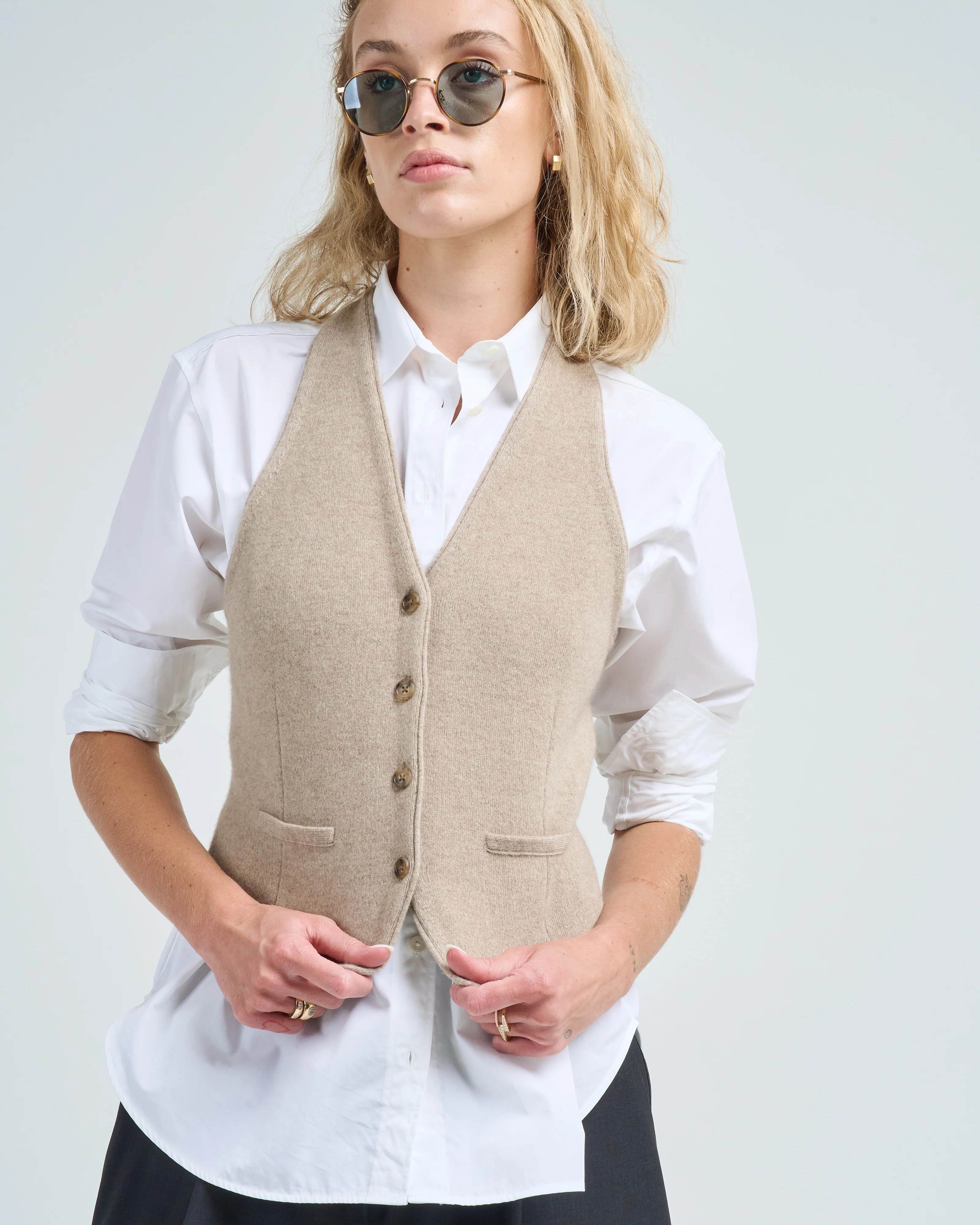 tailored halter vest - Image 5