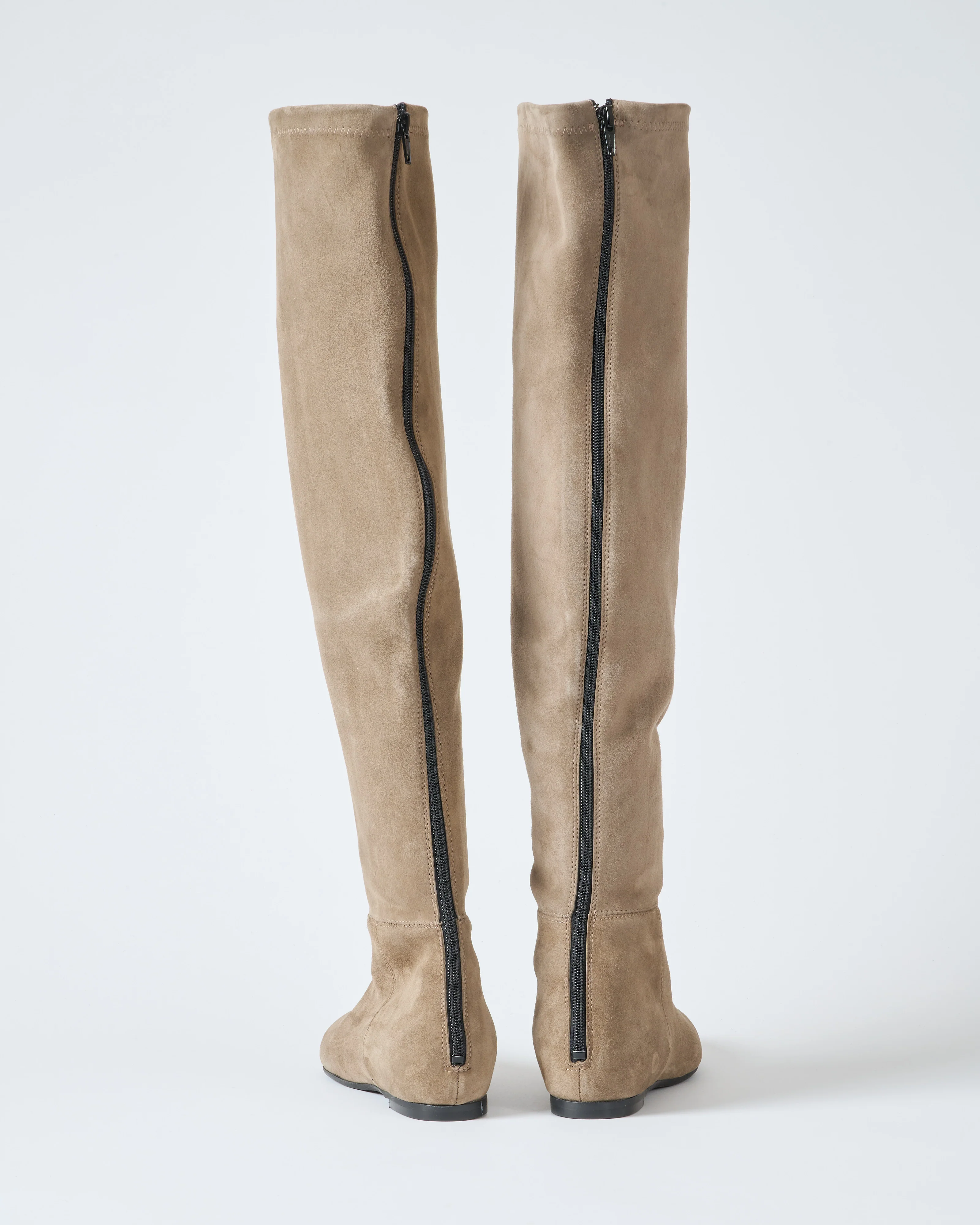 tall boot suede stretch w/ inner wedge - Image 2