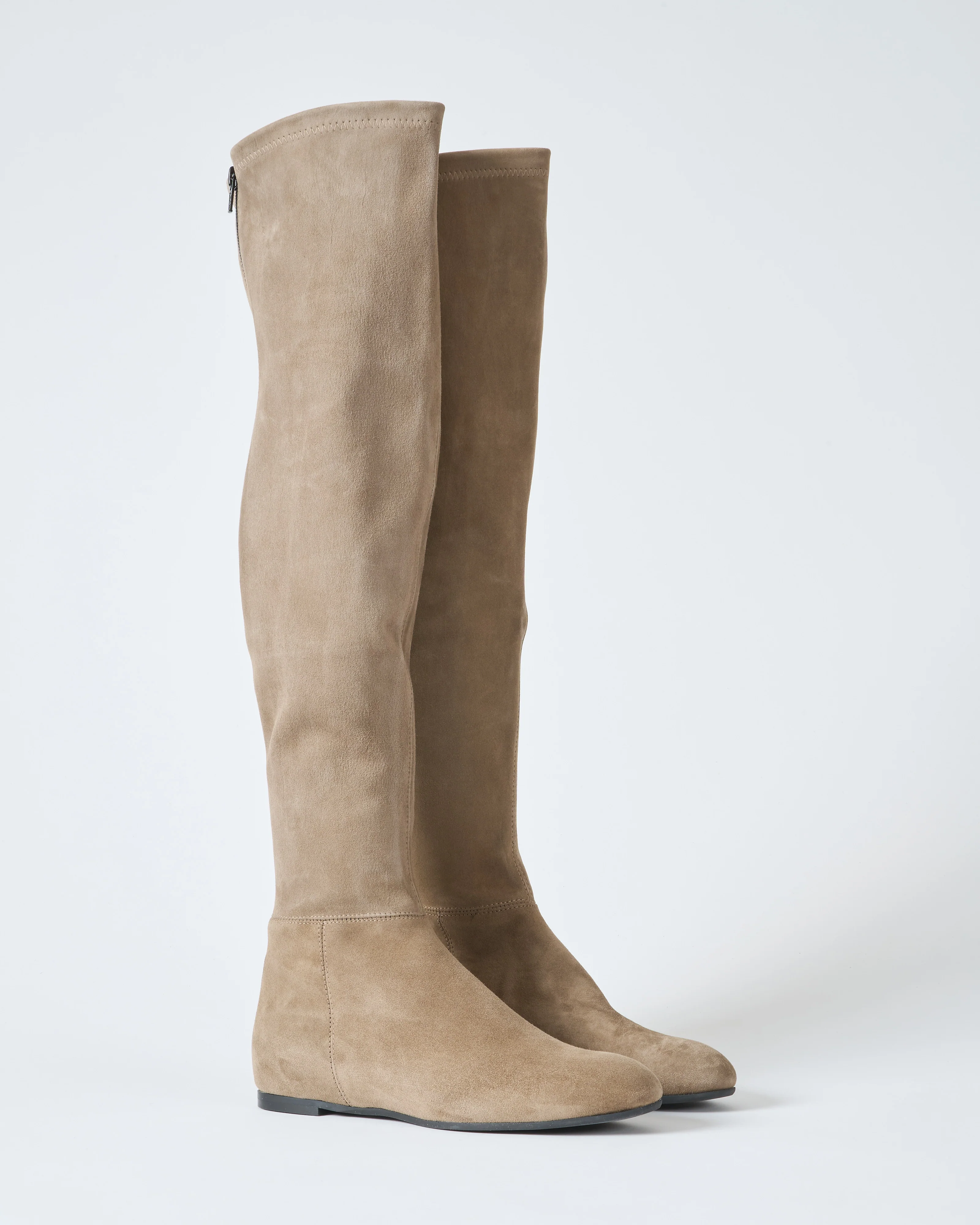 tall boot suede stretch w/ inner wedge - Image 3