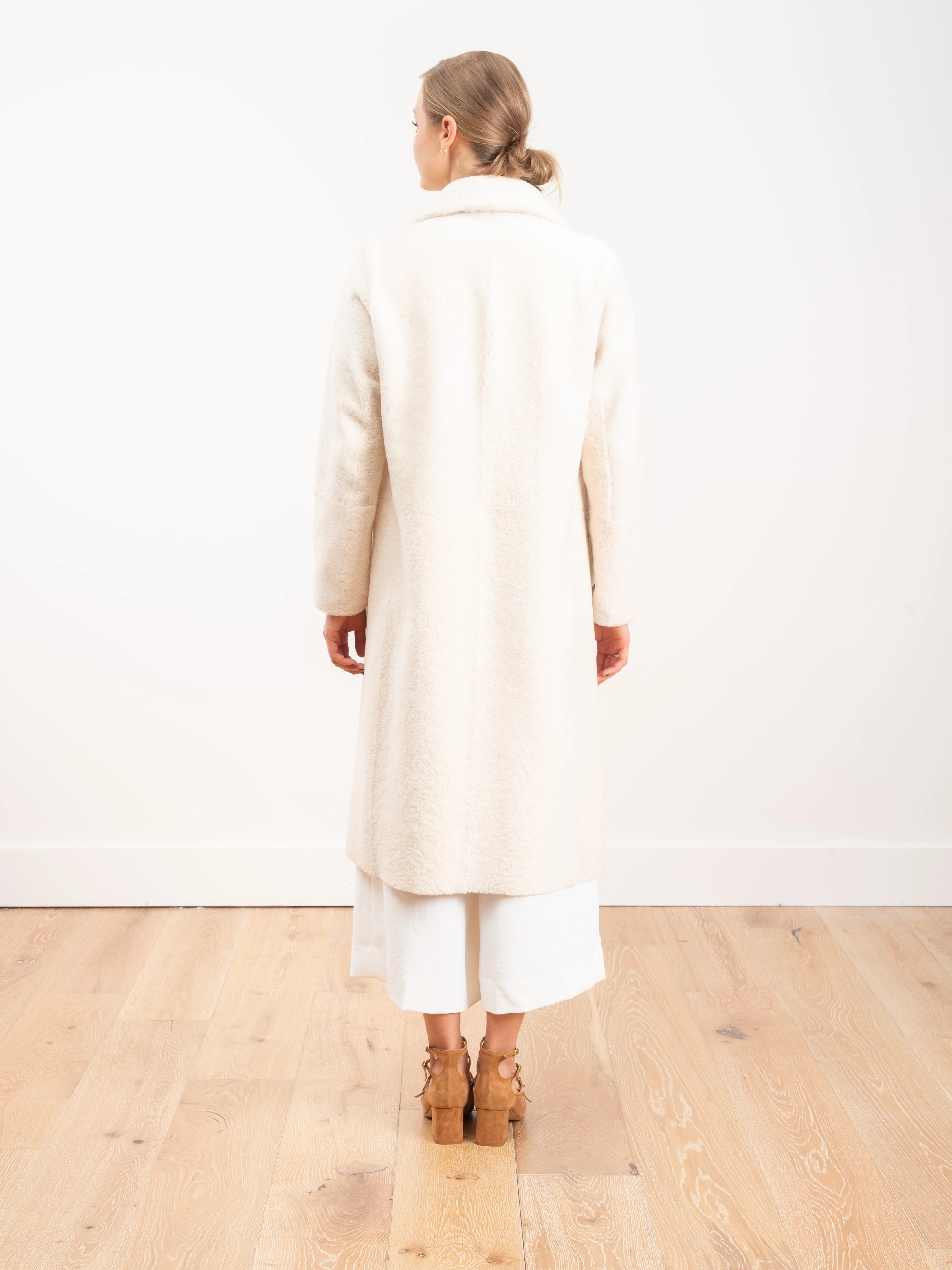 luvas merino city coat - chalk - Image 3