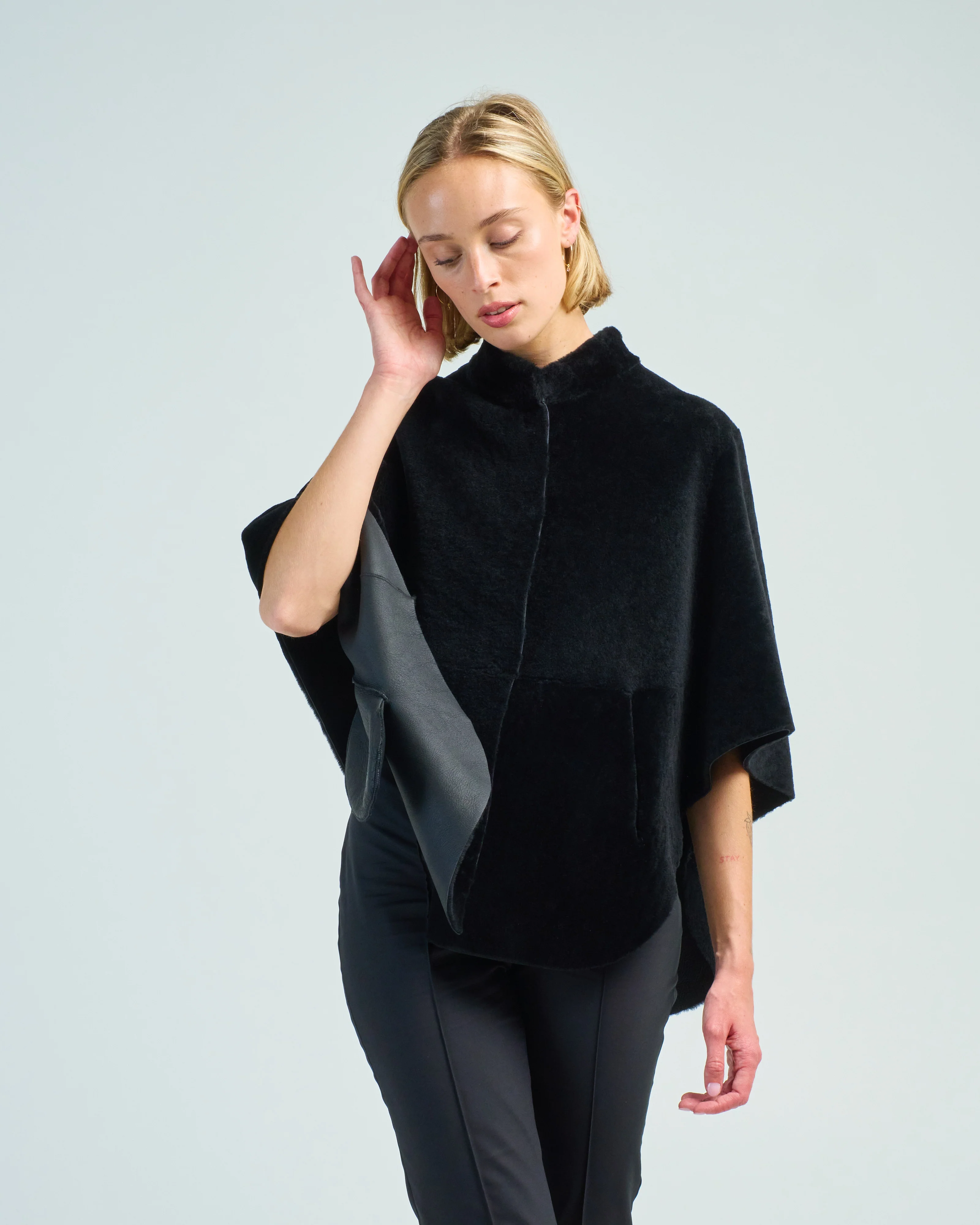 merino cape jacket - Image 3