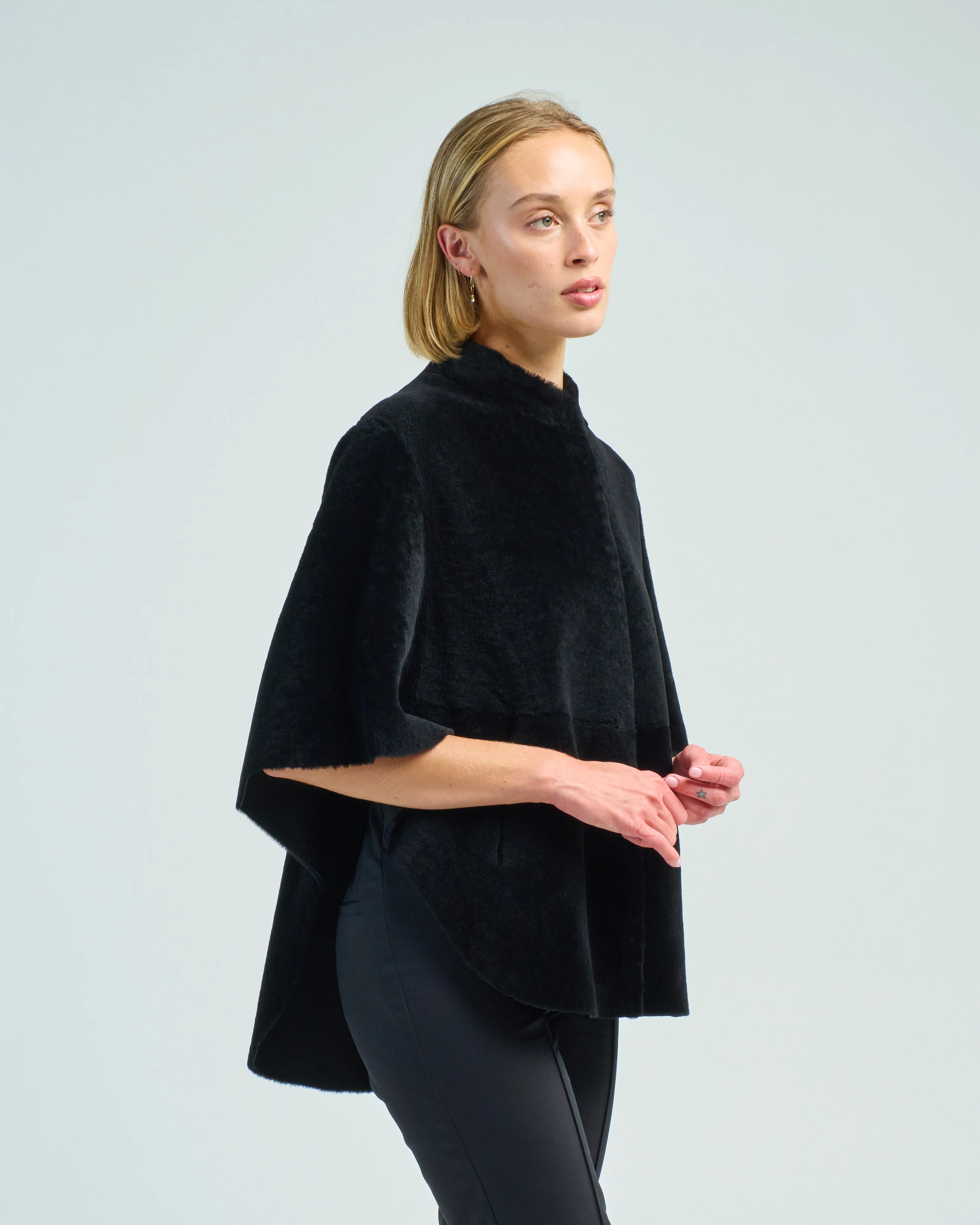 merino cape jacket - Image 4