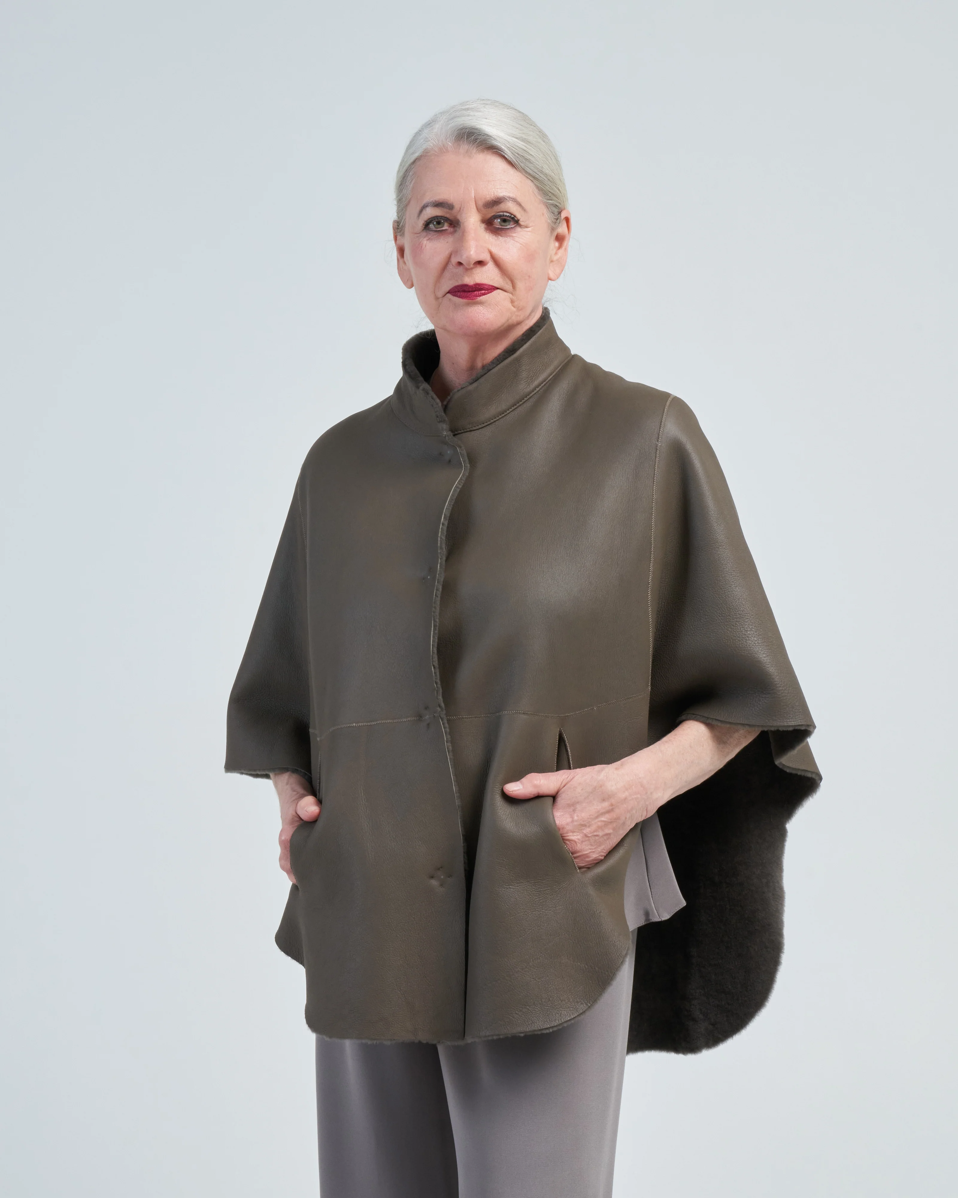merino cape jacket - Image 2