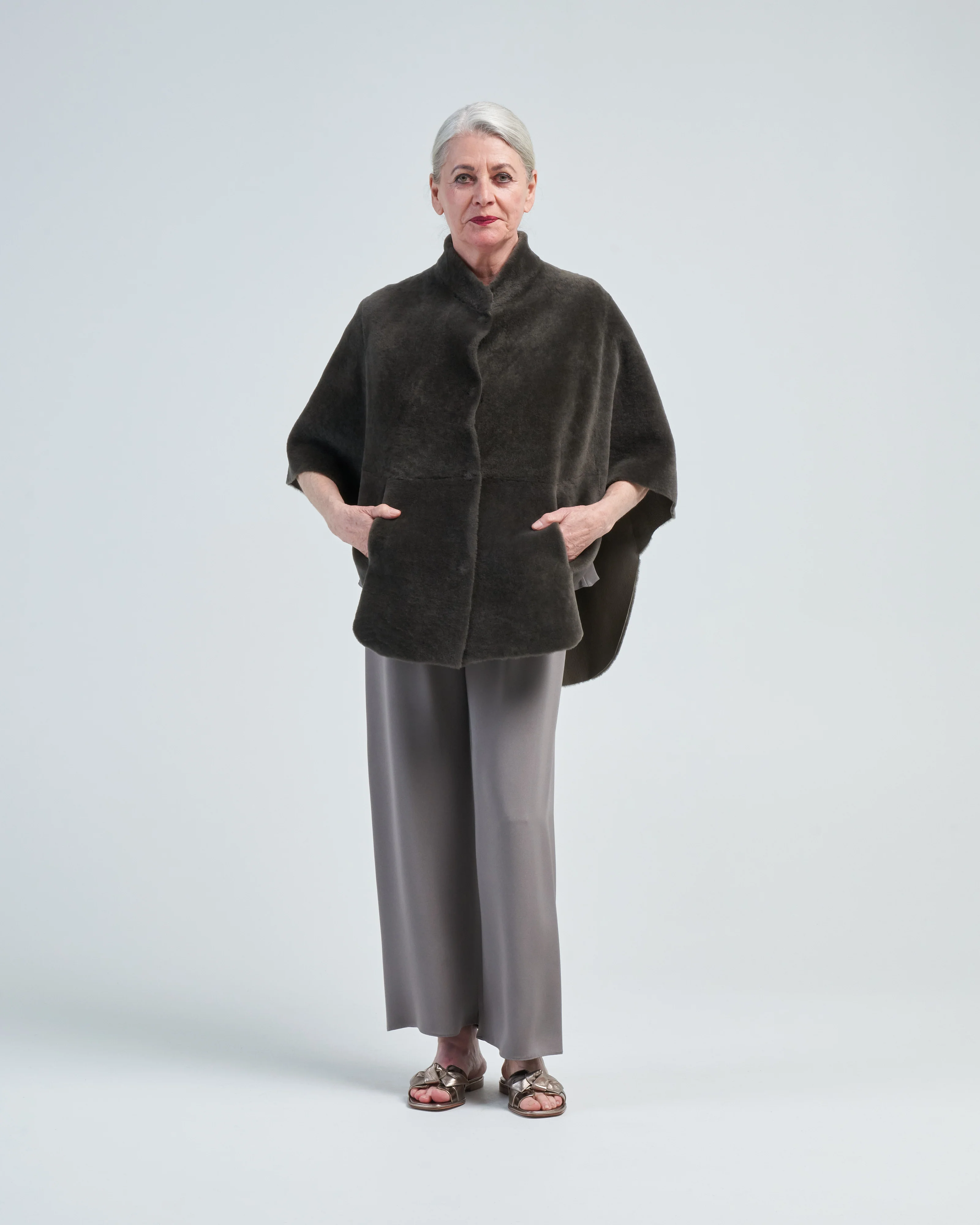 merino cape jacket - Image 3