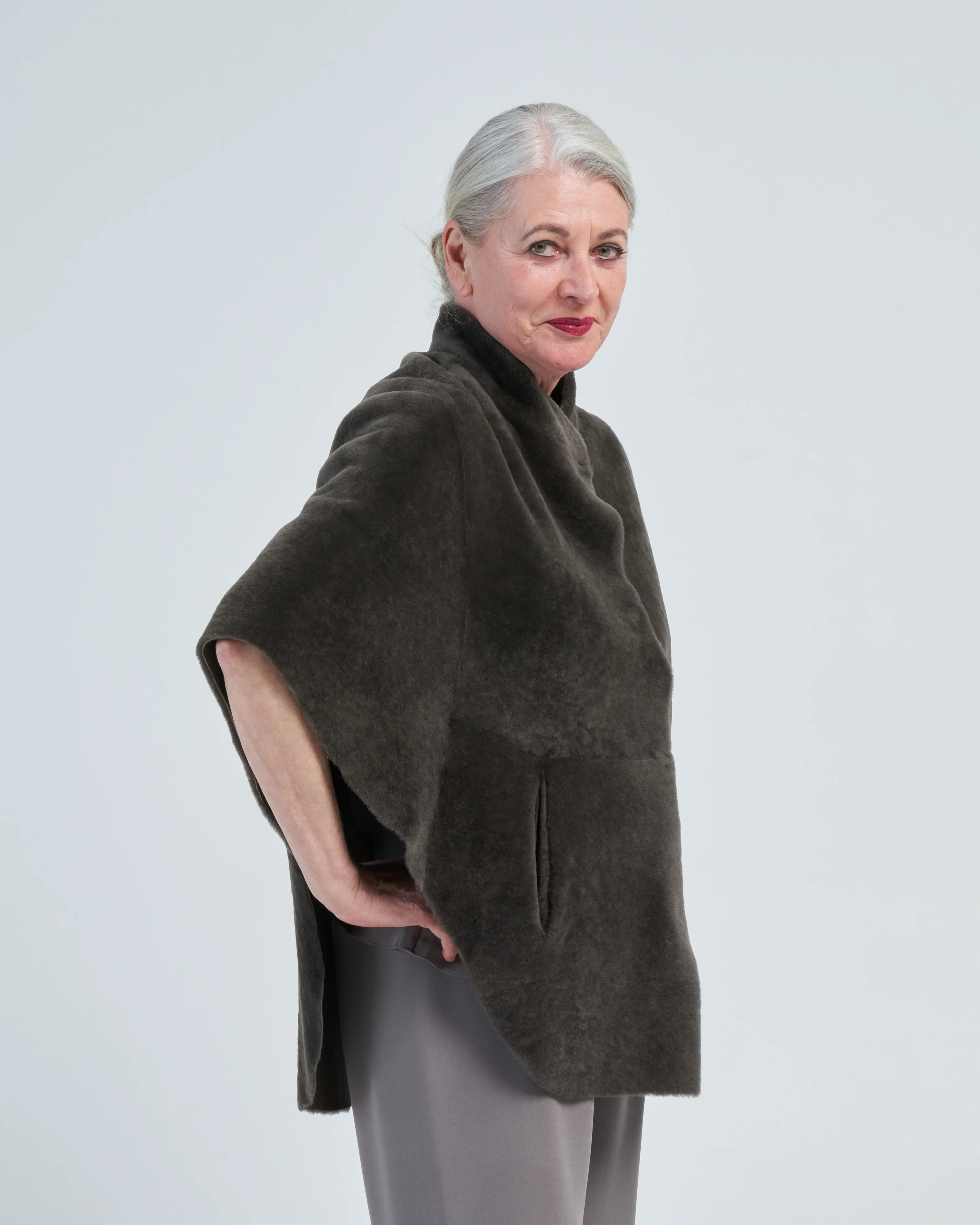 merino cape jacket - Image 4