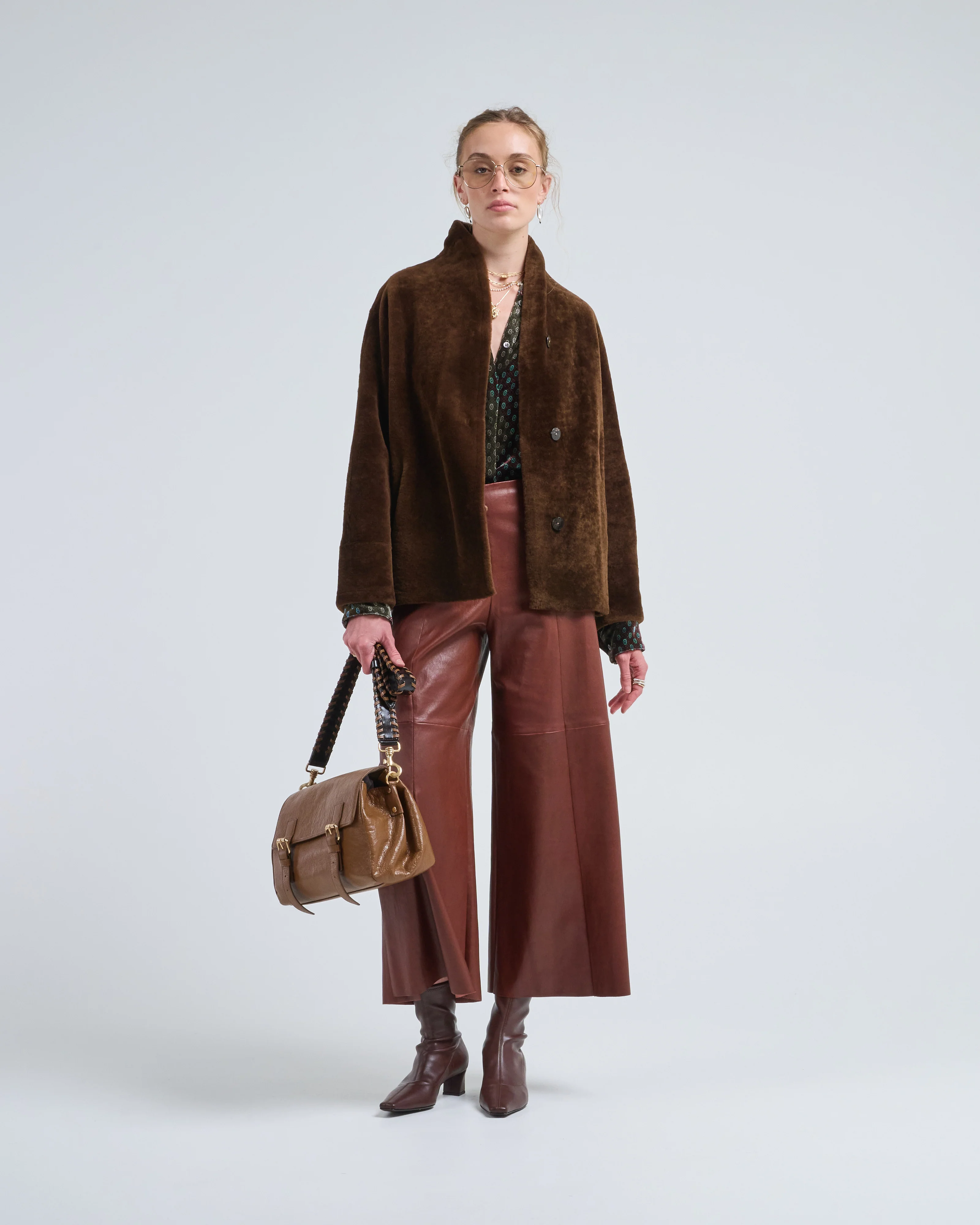 reversible shearling celtique jacket - Image 3