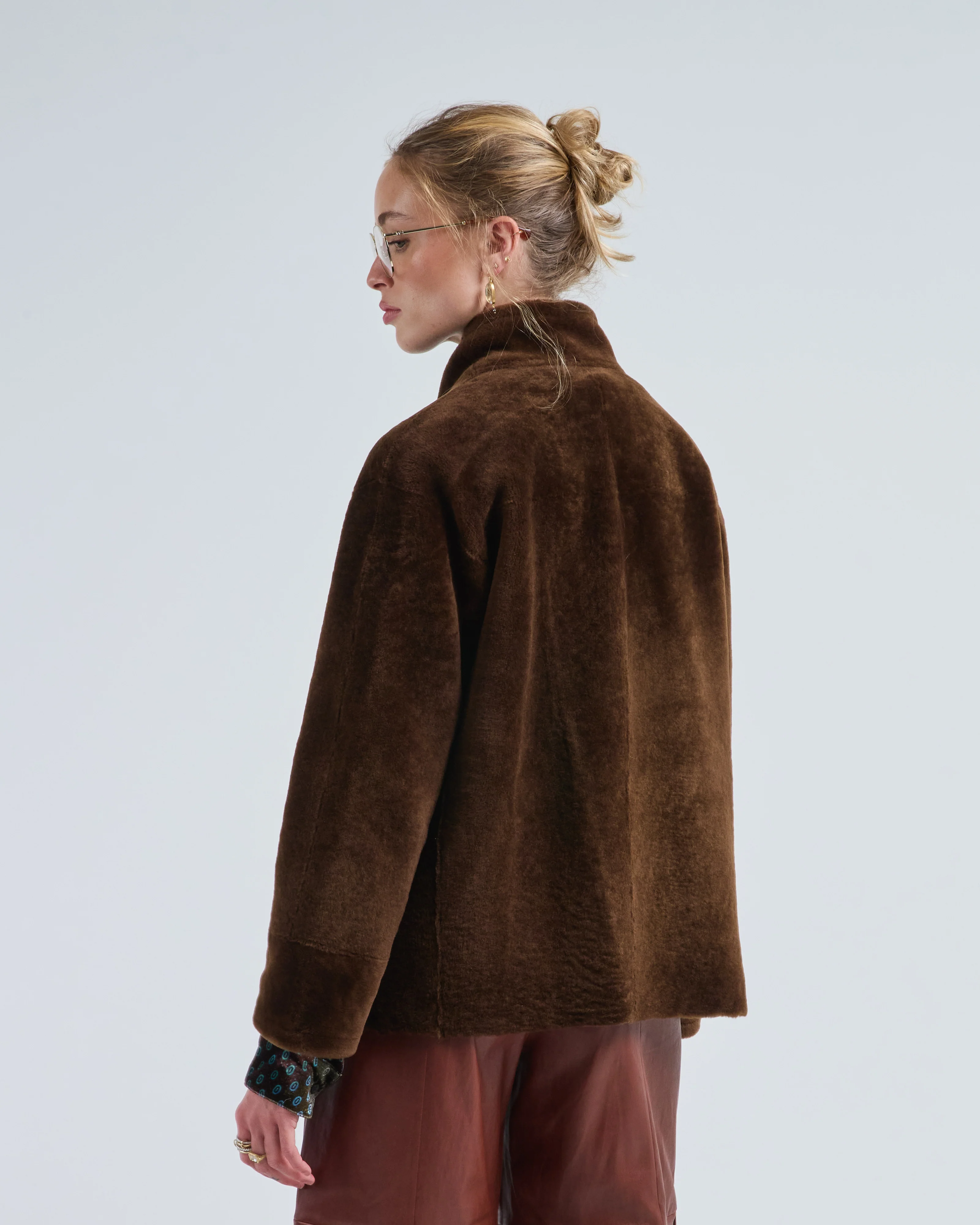 reversible shearling celtique jacket - Image 6