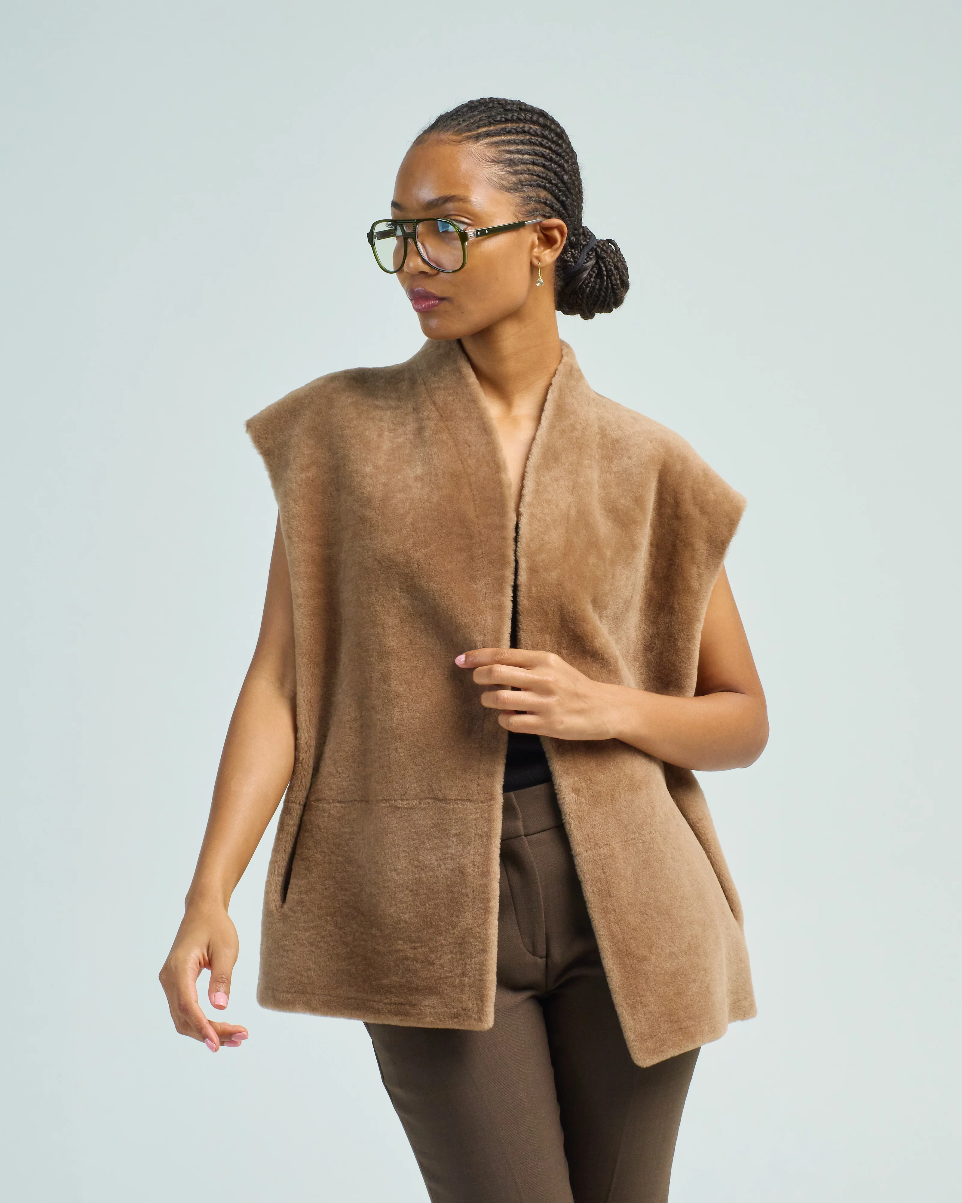 short boxy gilet - Image 2