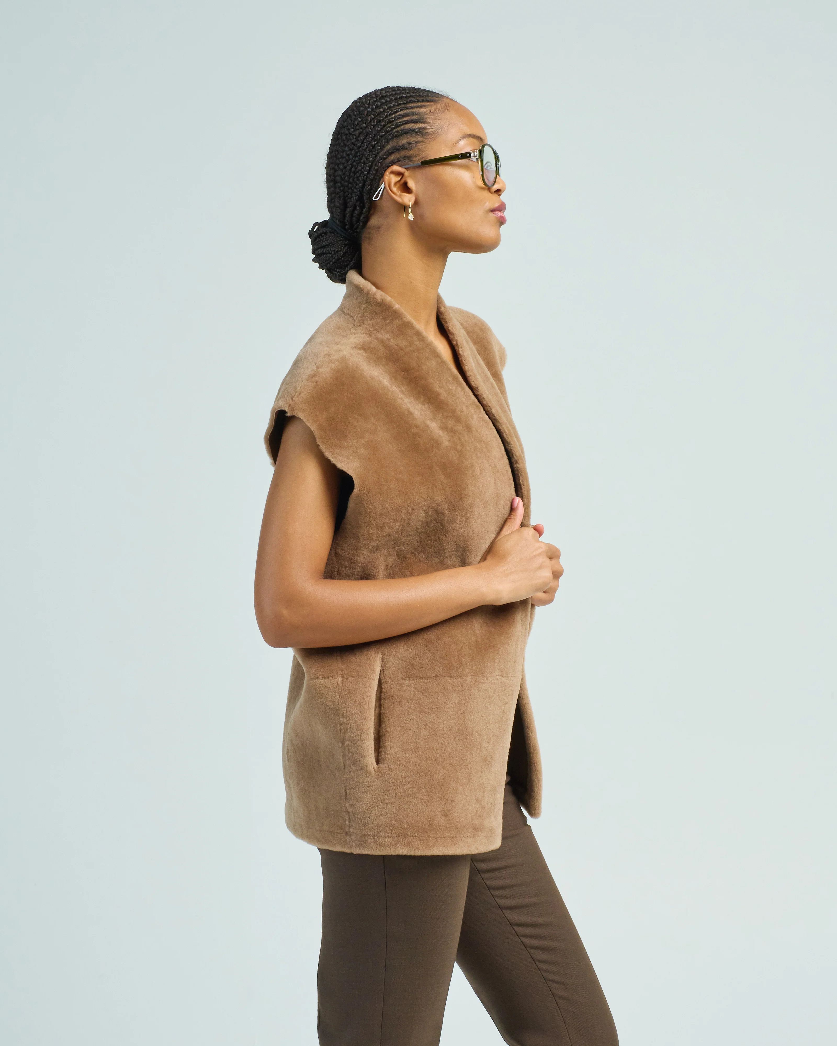 short boxy gilet - Image 4