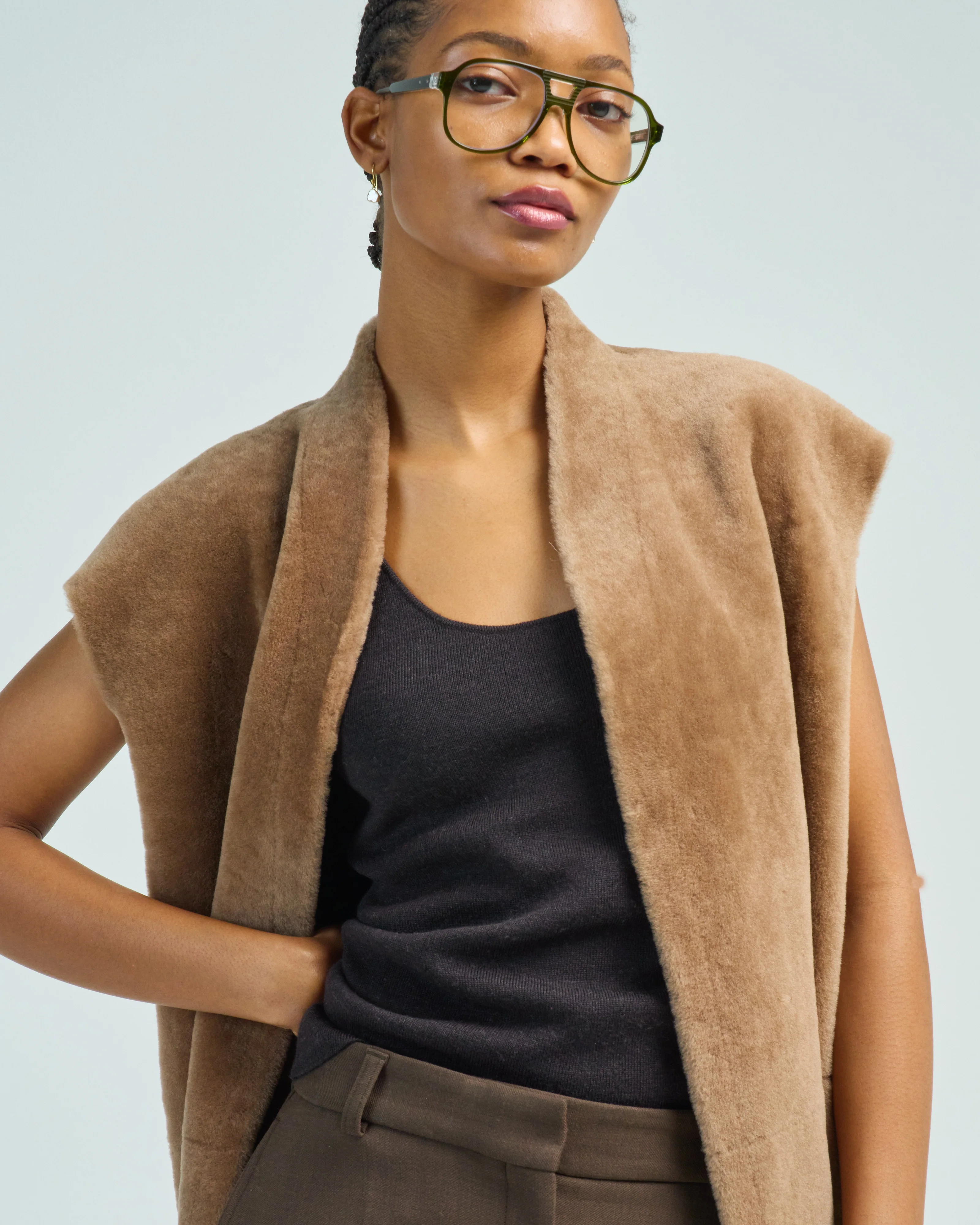 short boxy gilet - Image 6