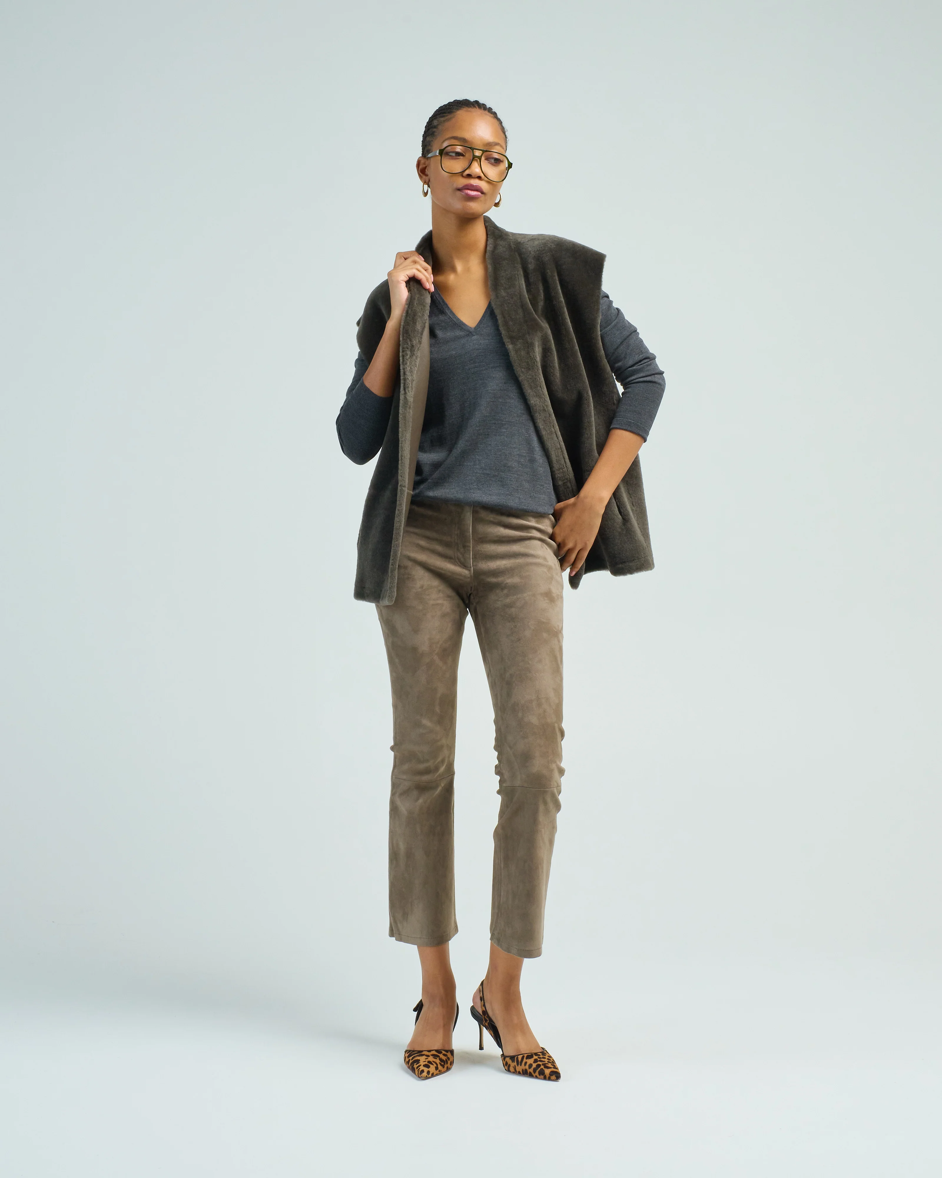 short boxy gilet - Image 3