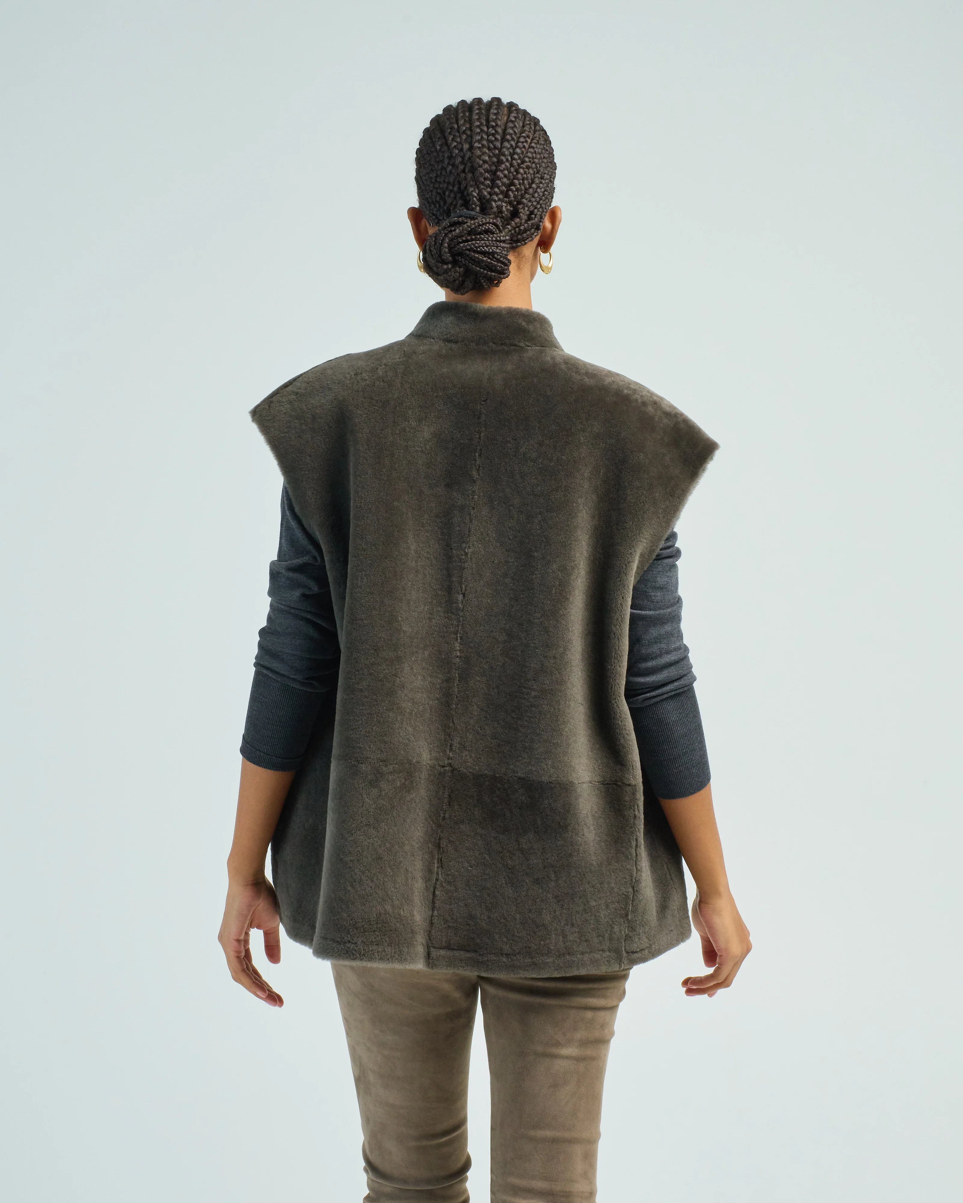 short boxy gilet - Image 5