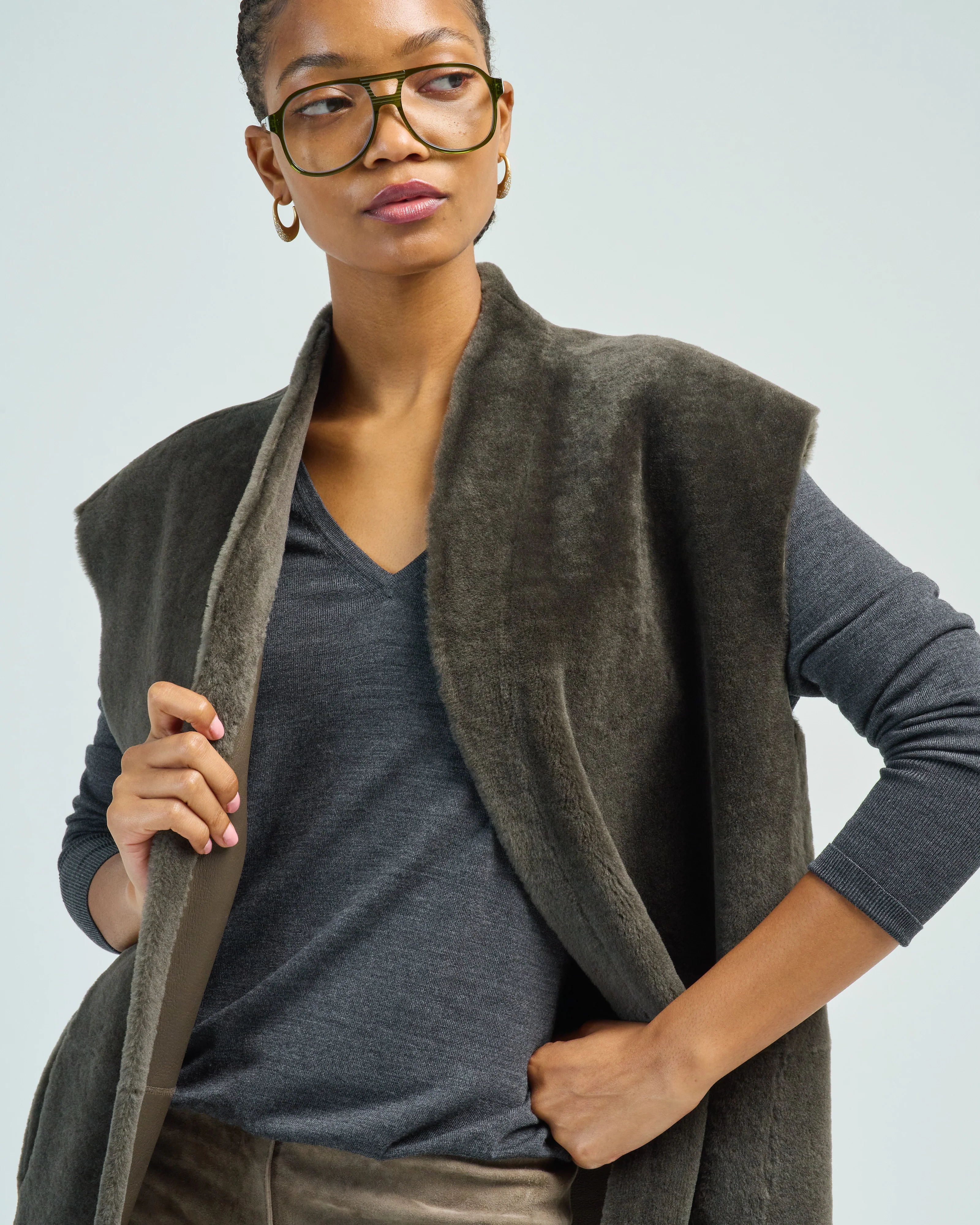 short boxy gilet - Image 6
