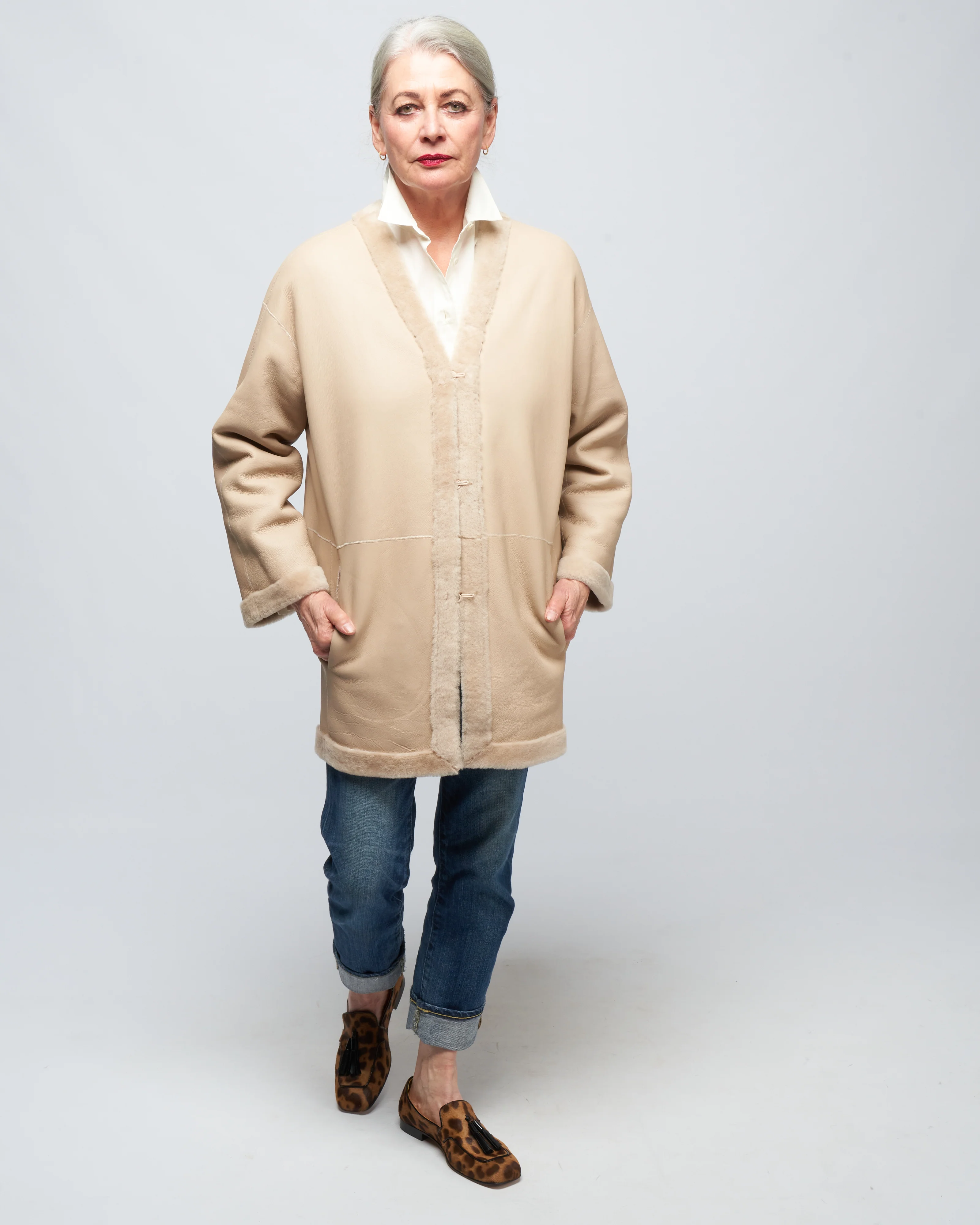 v neck long cardigan - Image 5