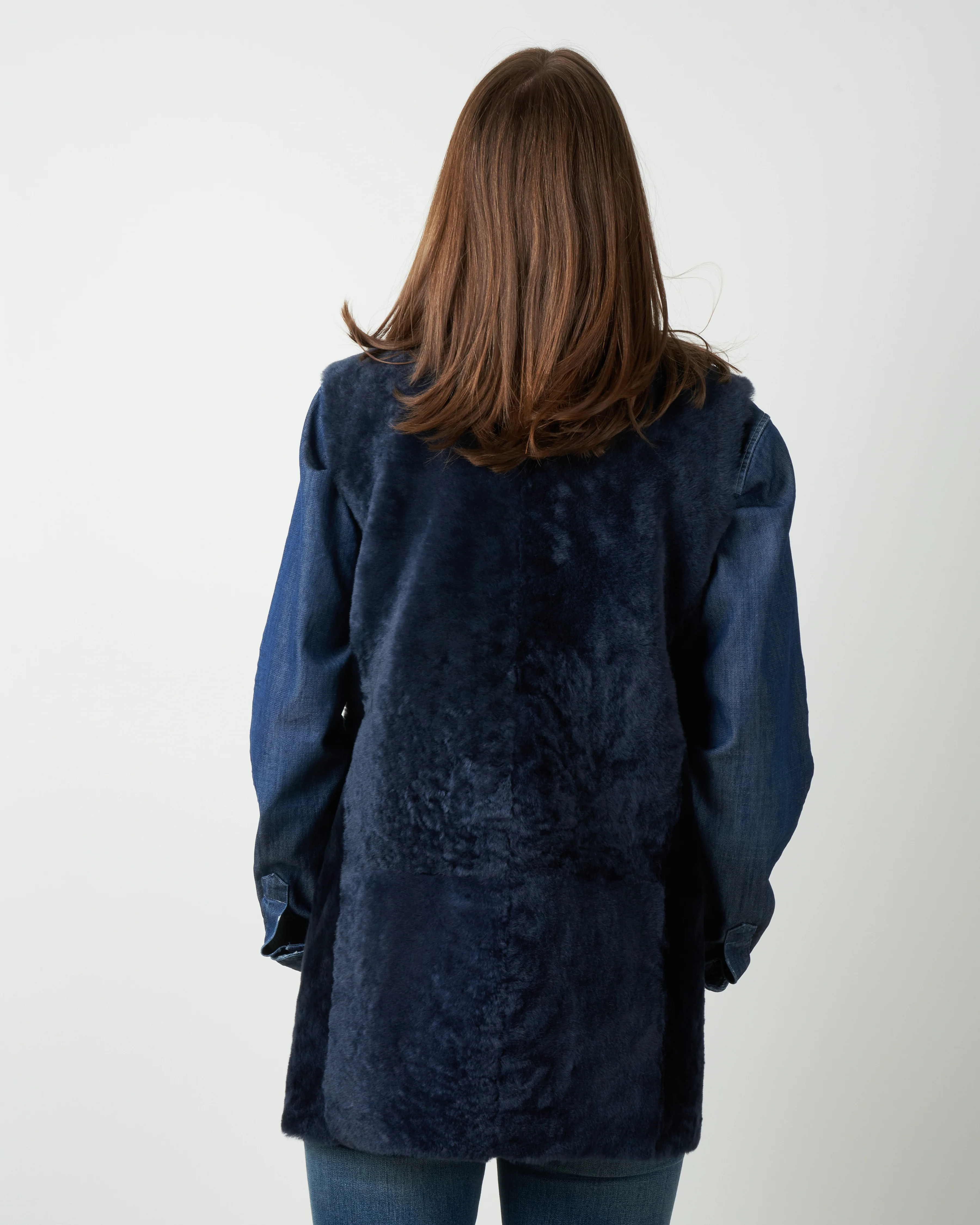 merinillo mid-length gilet - navy - Image 4