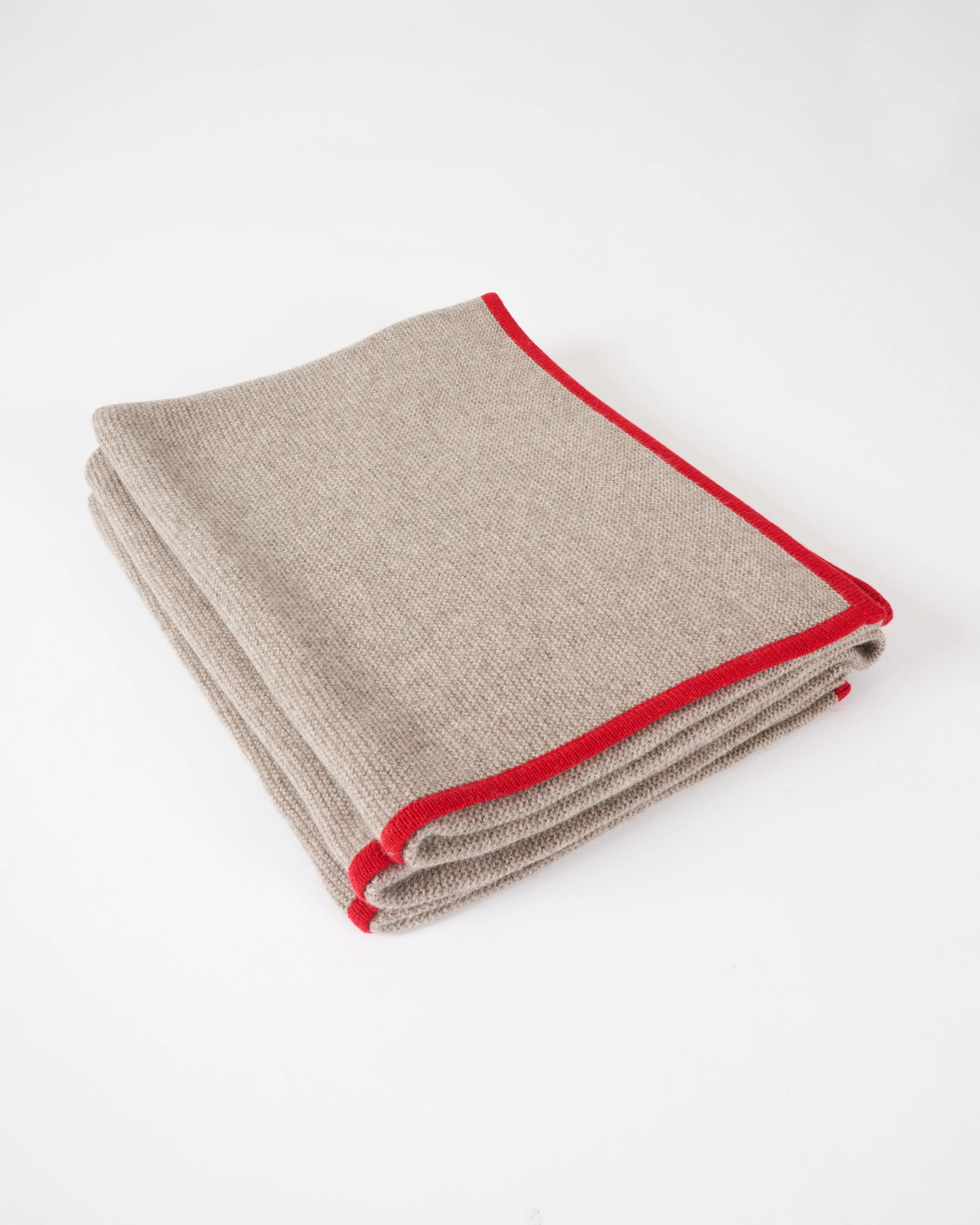 platinum purl knit yak down throw - Image 2