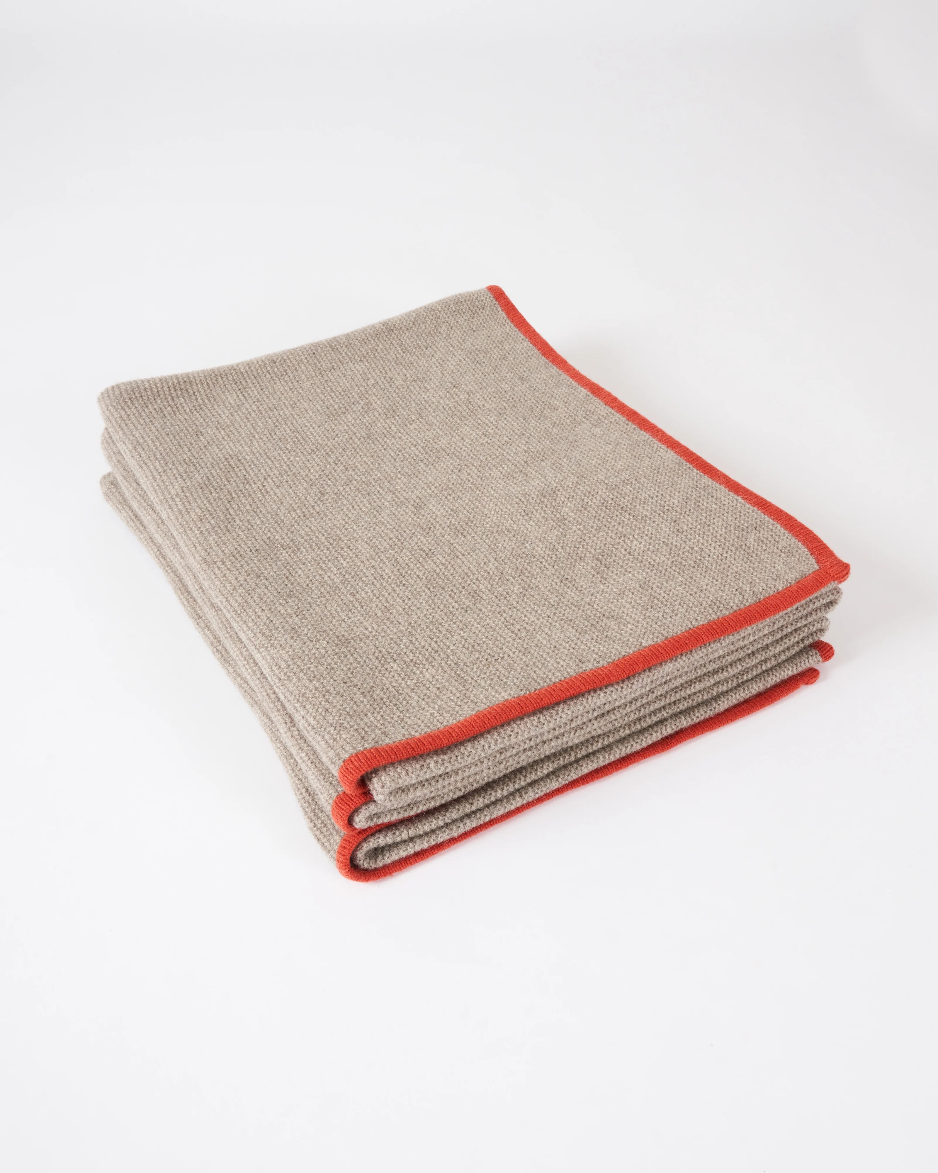 platinum purl knit yak down throw - Image 2