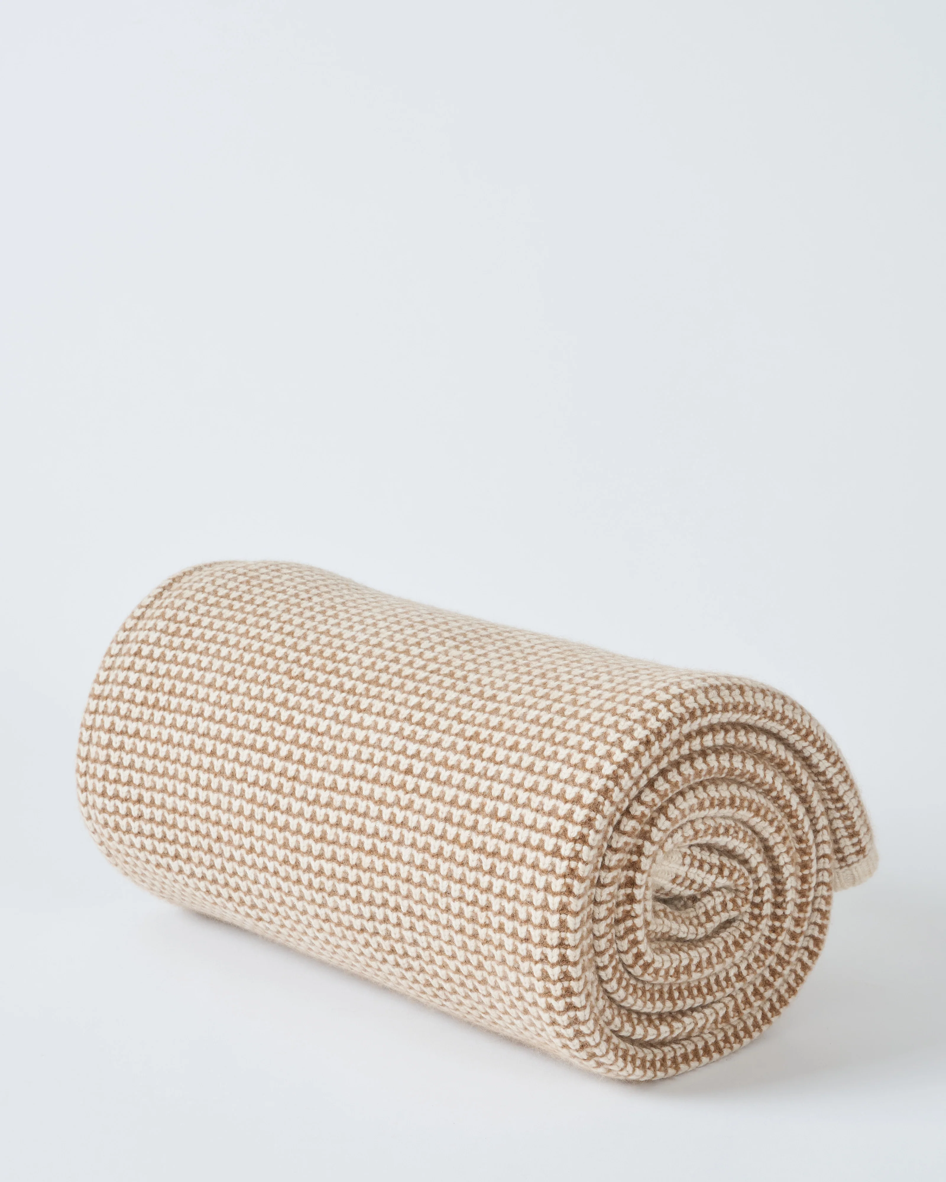 waffle knit cashmere throw - Image 4