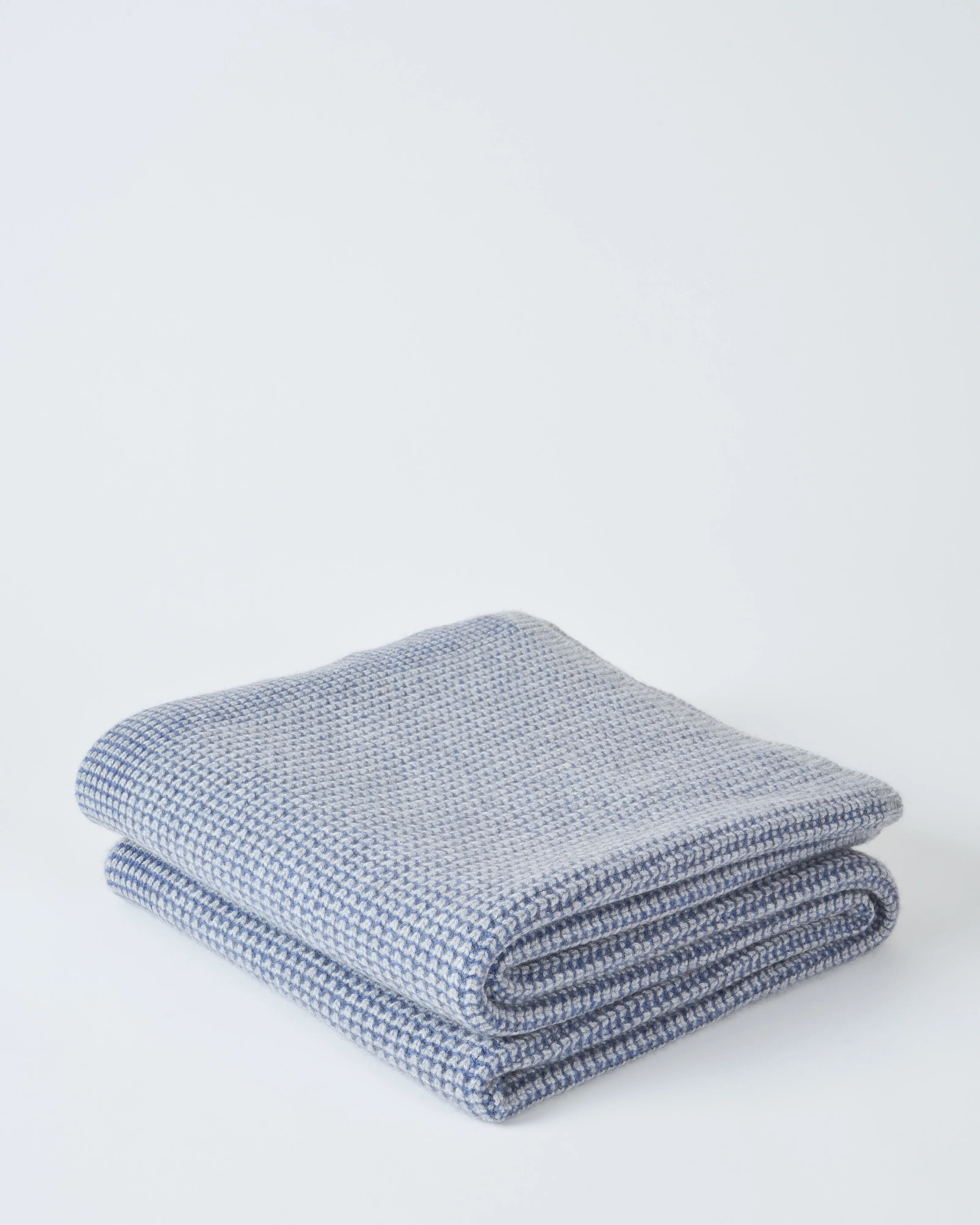 waffle knit cashmere throw