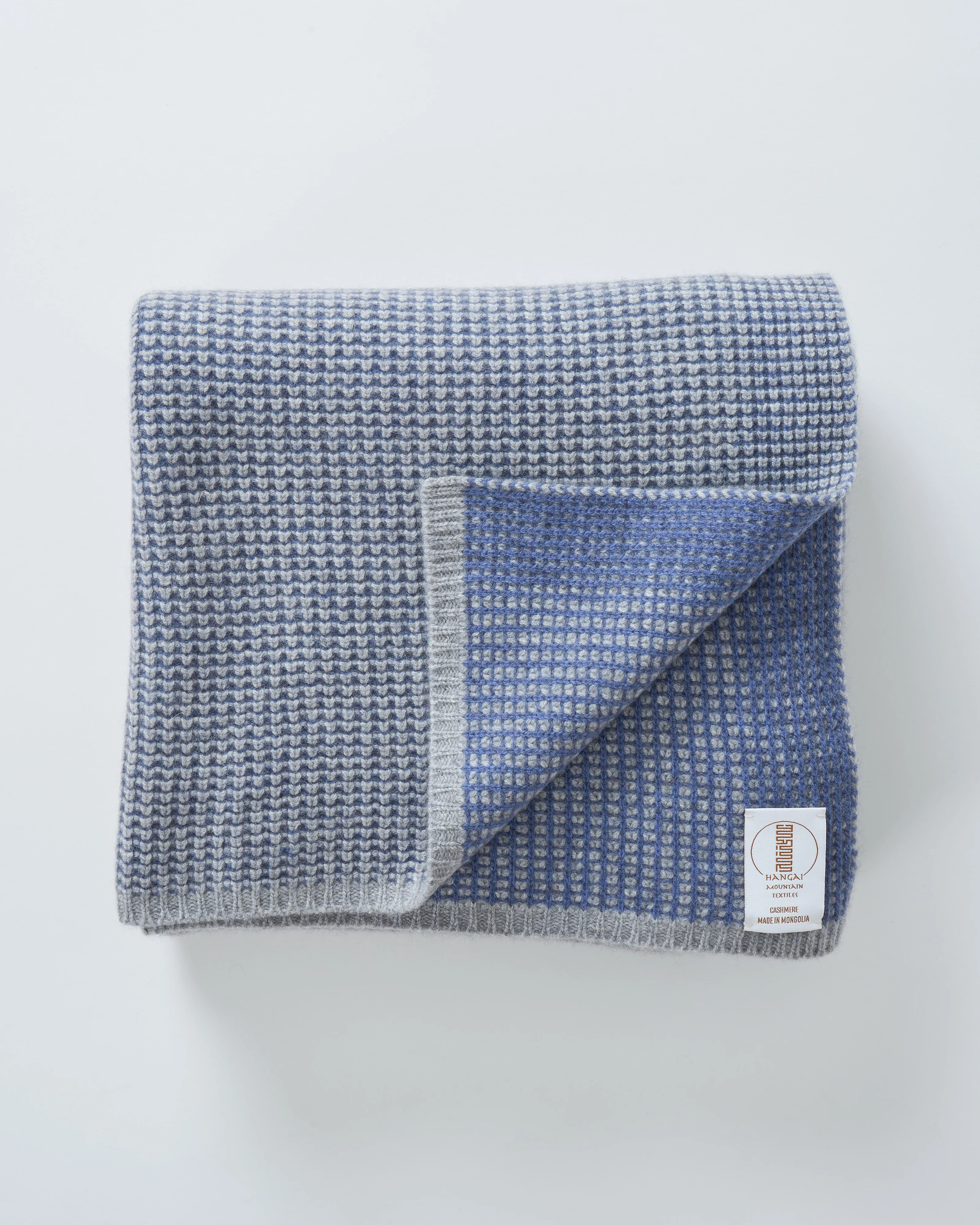waffle knit cashmere throw - Image 3