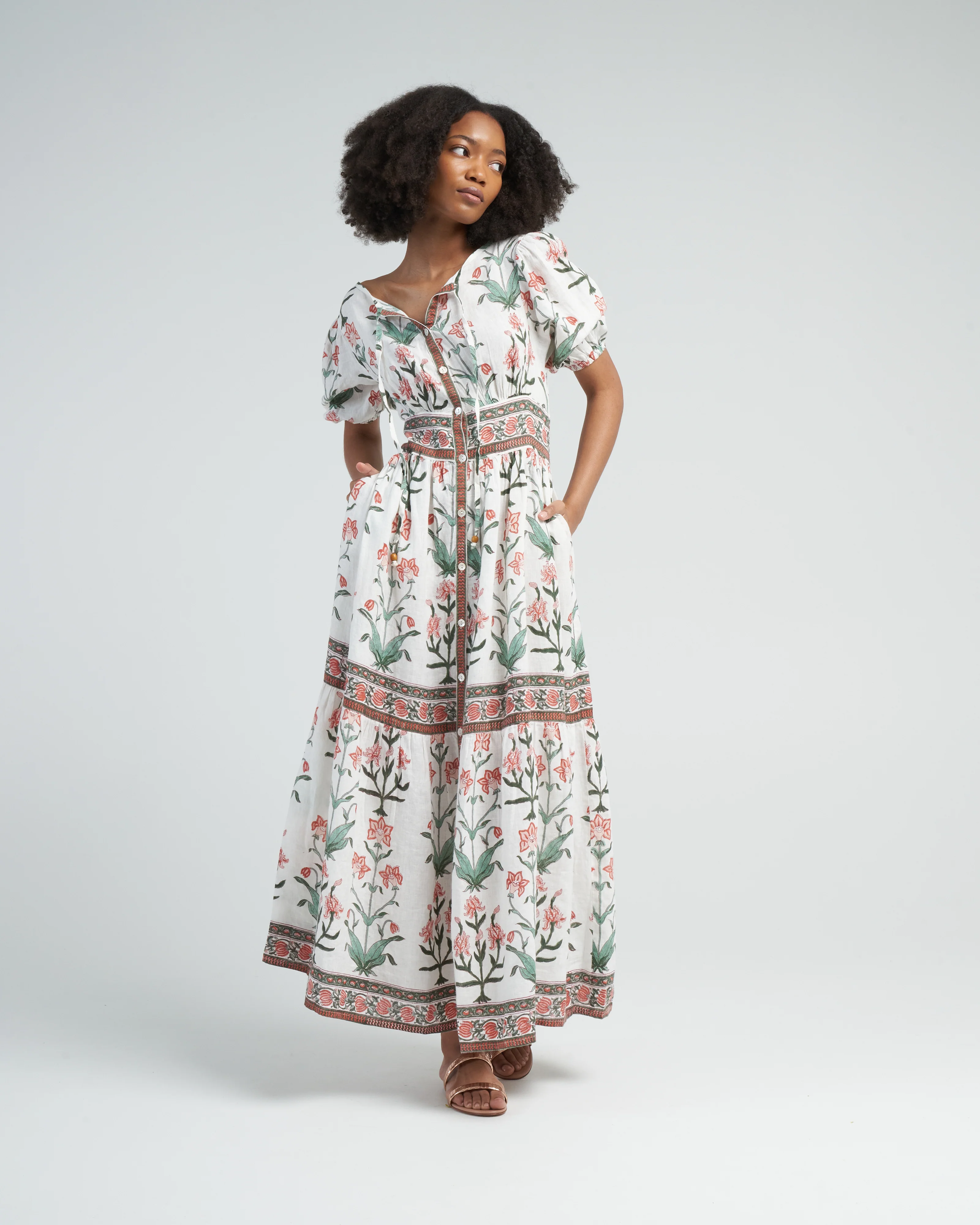 camilla dress - vermillion - Image 2