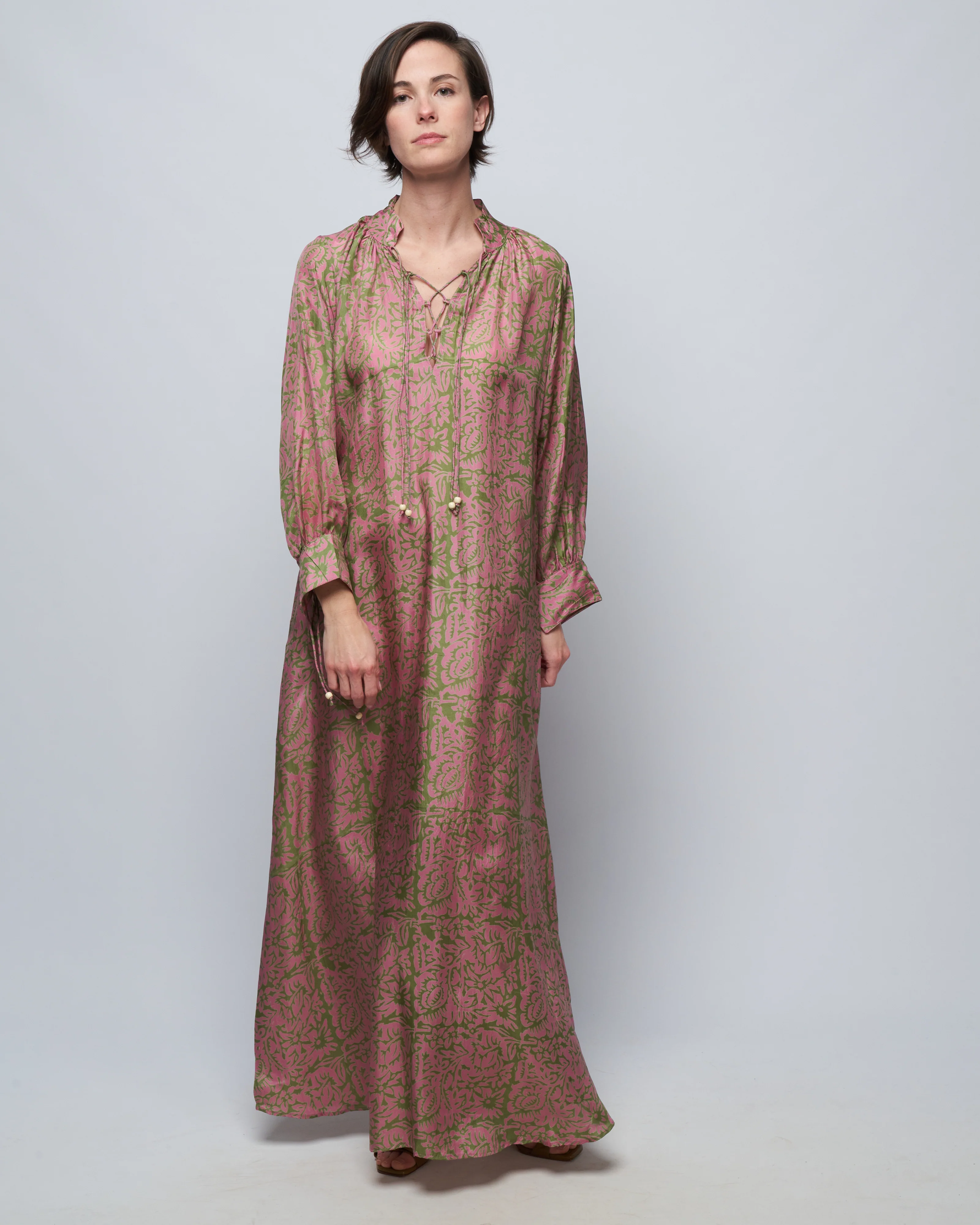 mitchell kaftan dress - cherry blossom - Image 2