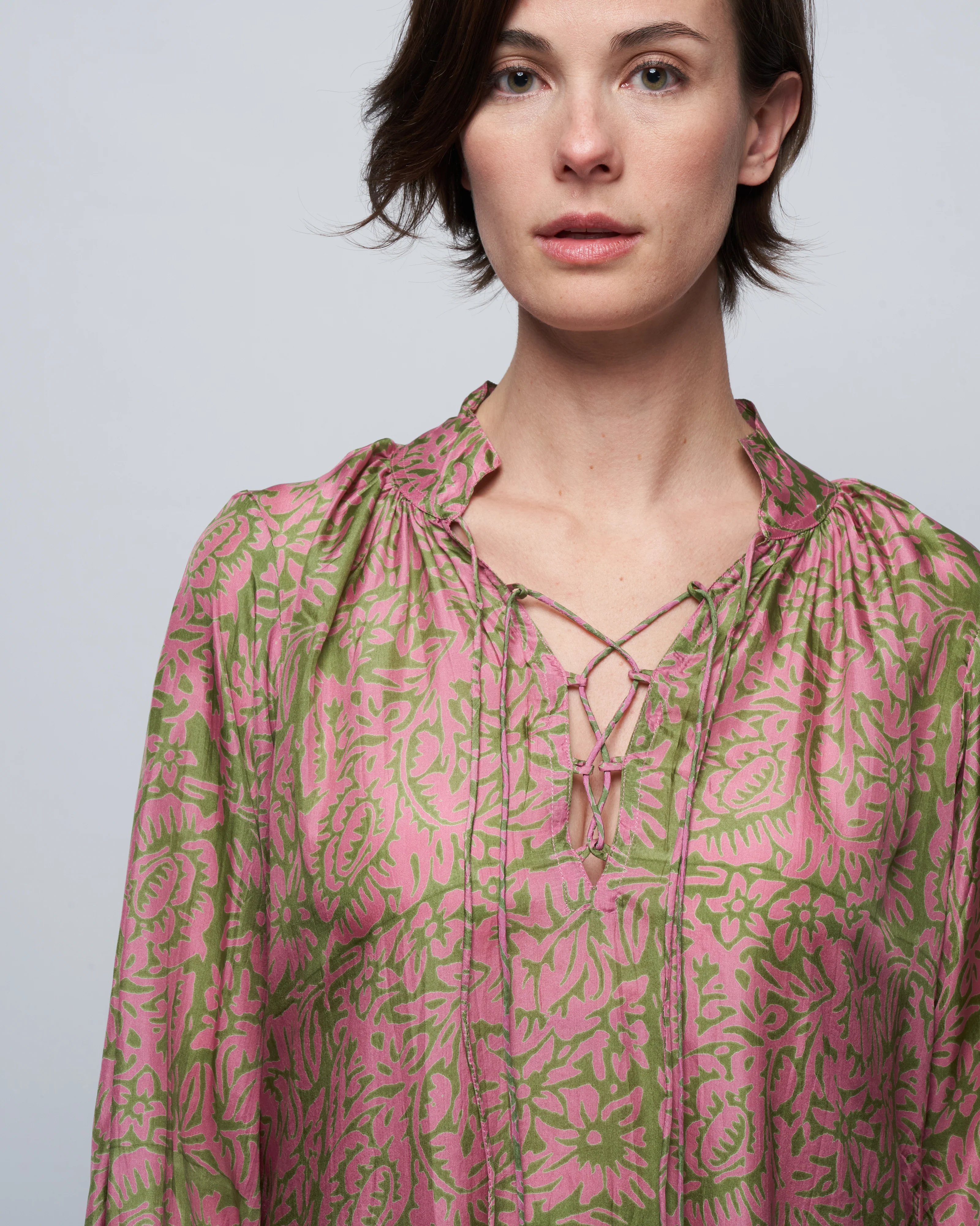 mitchell kaftan dress - cherry blossom - Image 5