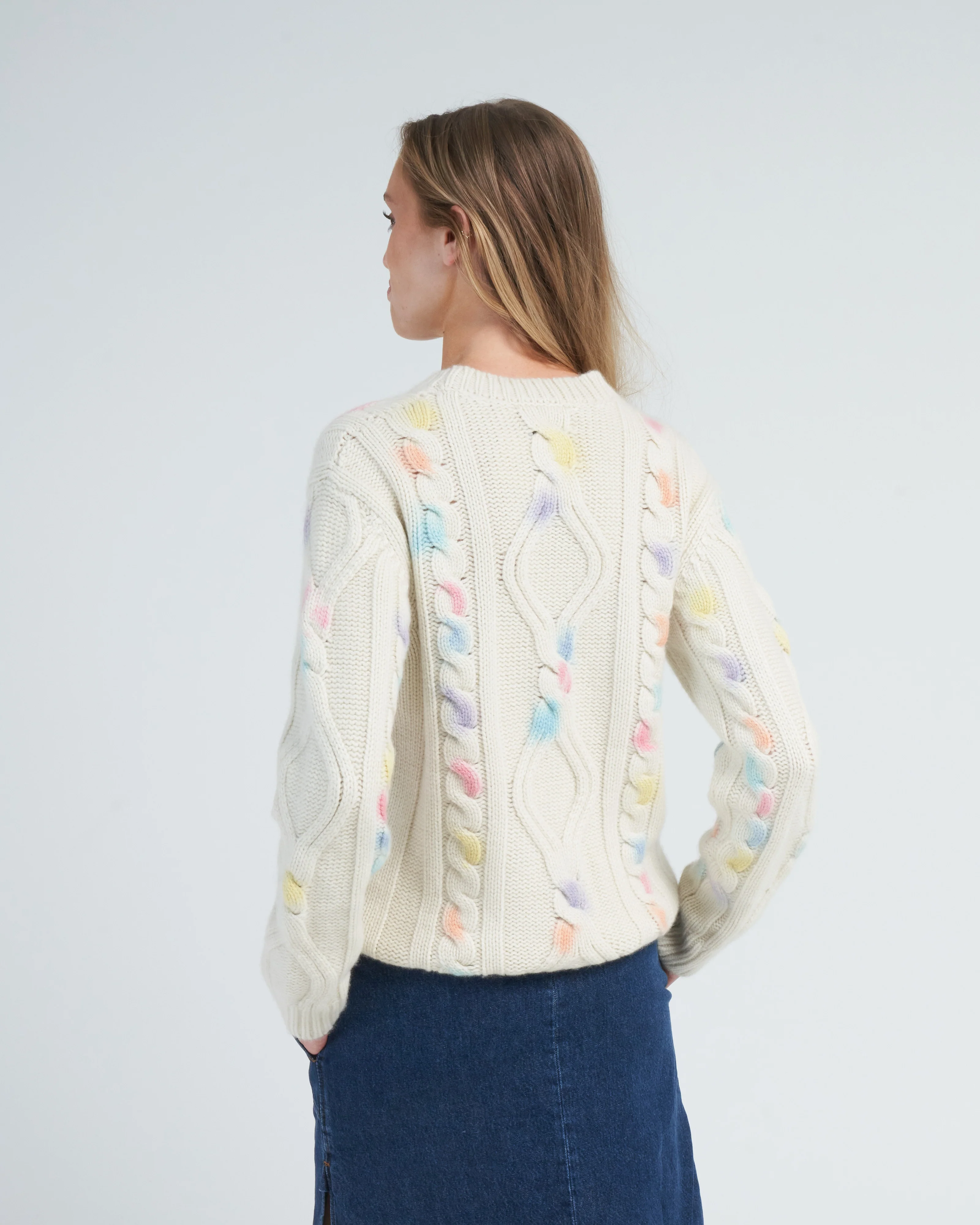 cable knit crew - Image 4
