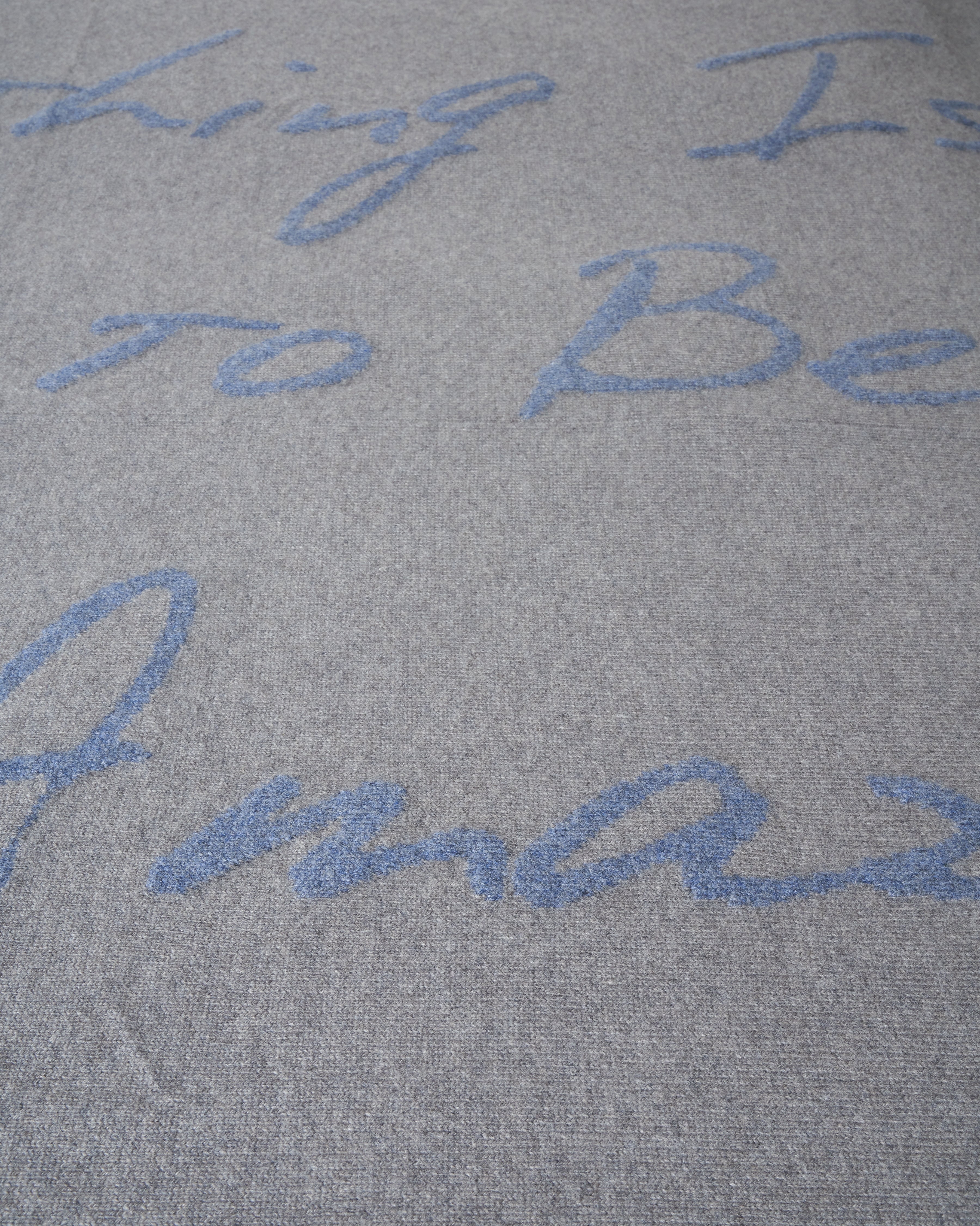 f'ing amazing cashmere blanket - blue/gray - Image 2