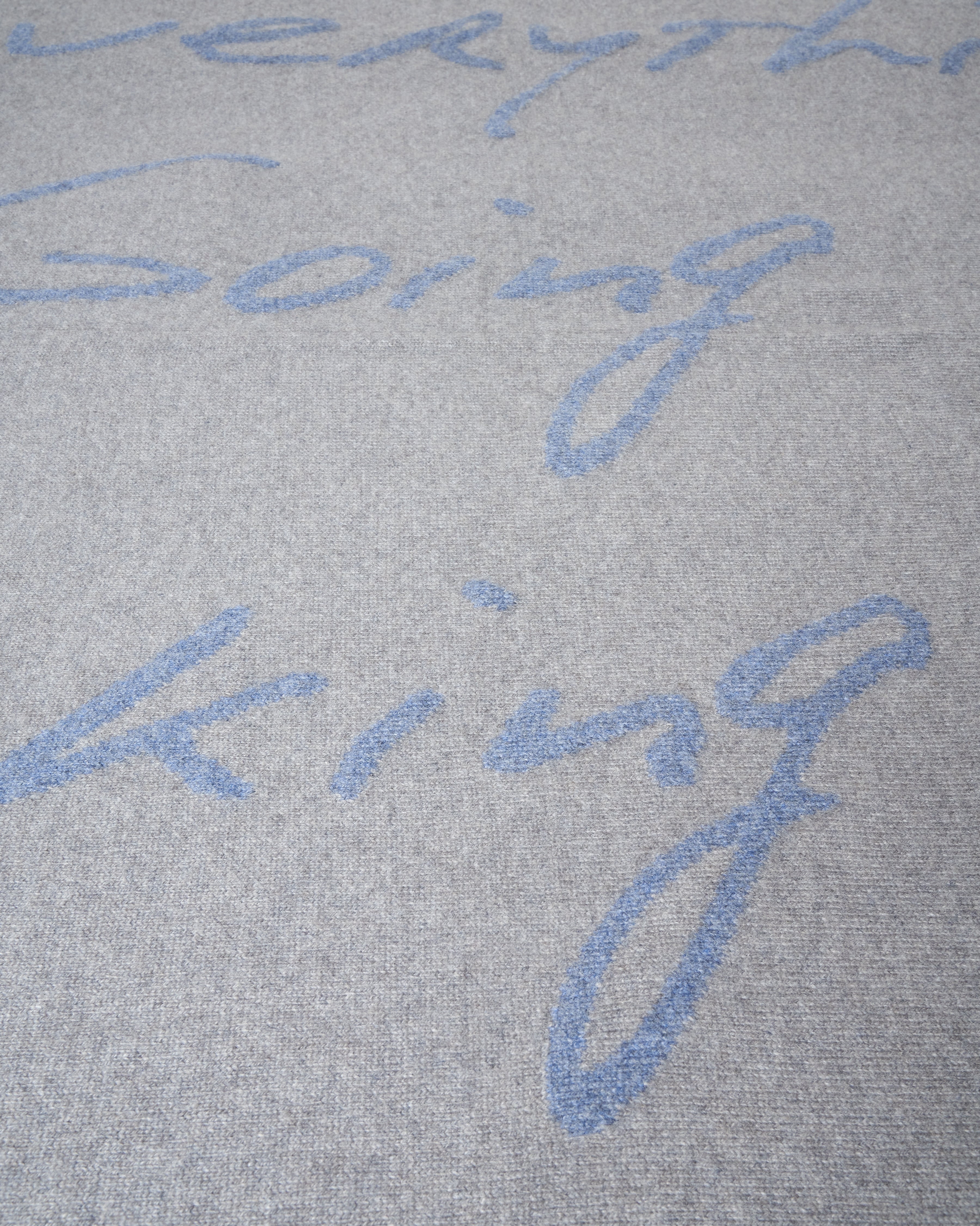 f'ing amazing cashmere blanket - blue/gray - Image 3