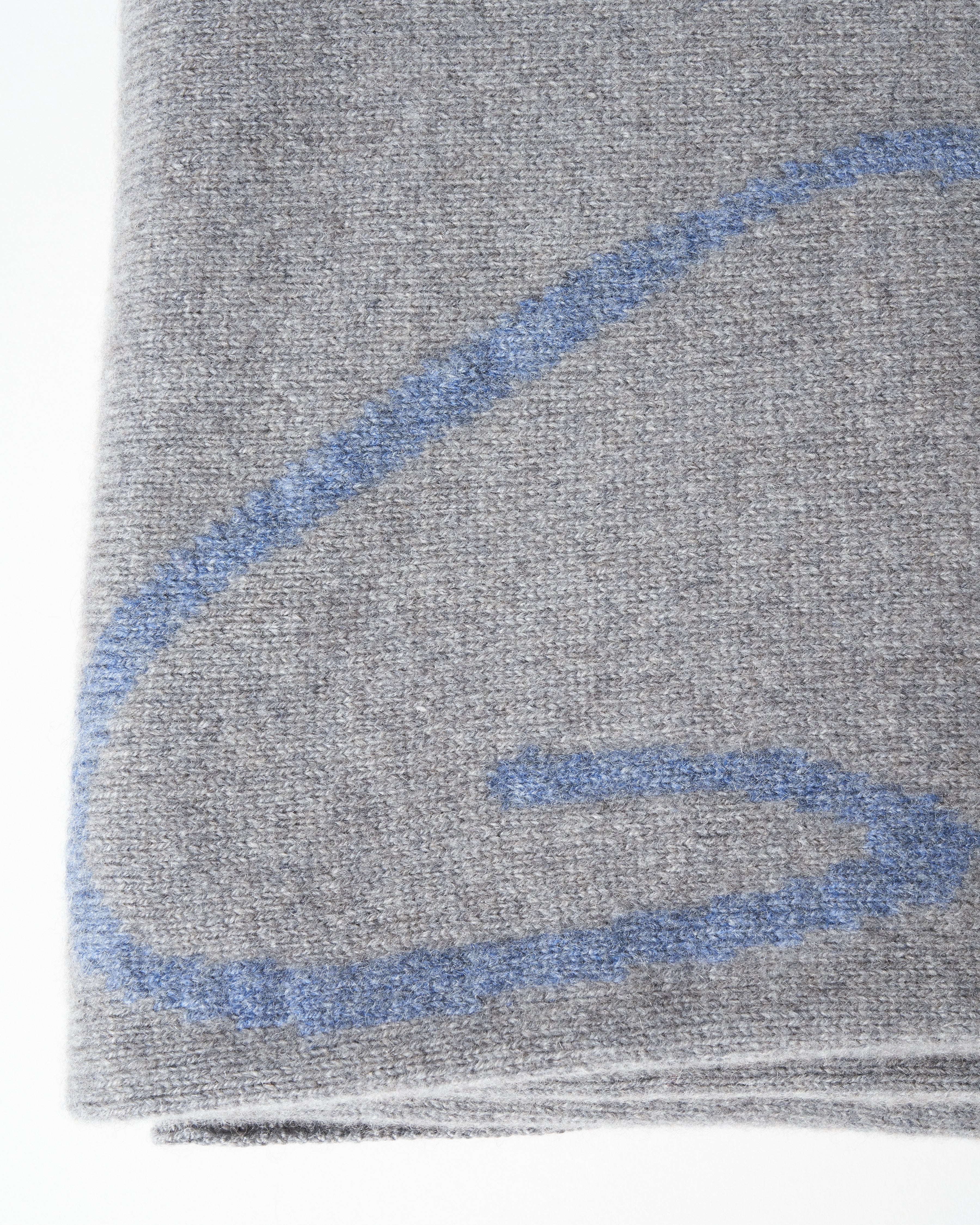 f'ing amazing cashmere blanket - blue/gray - Image 5