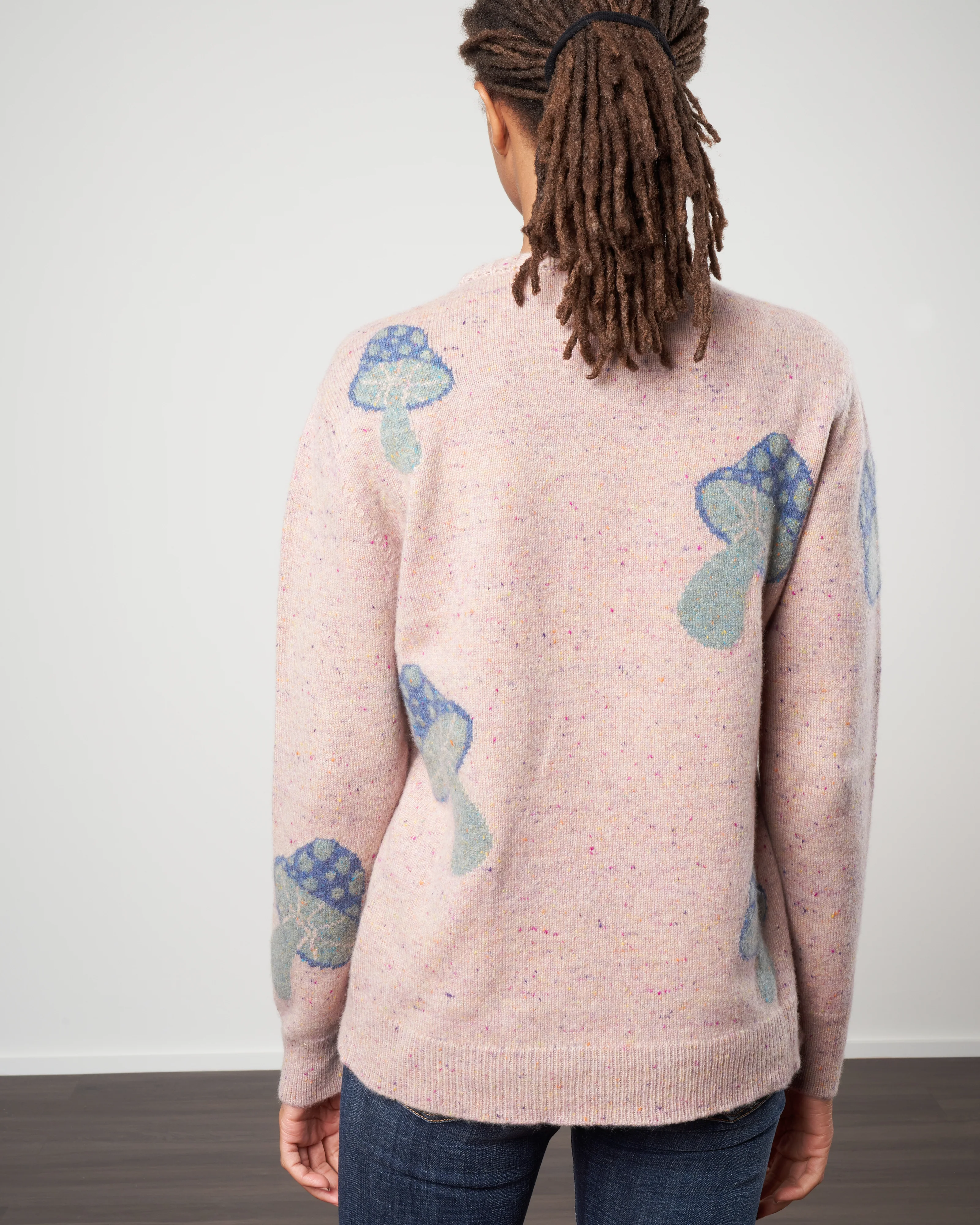 mushroom crew sweater - tweed - Image 4