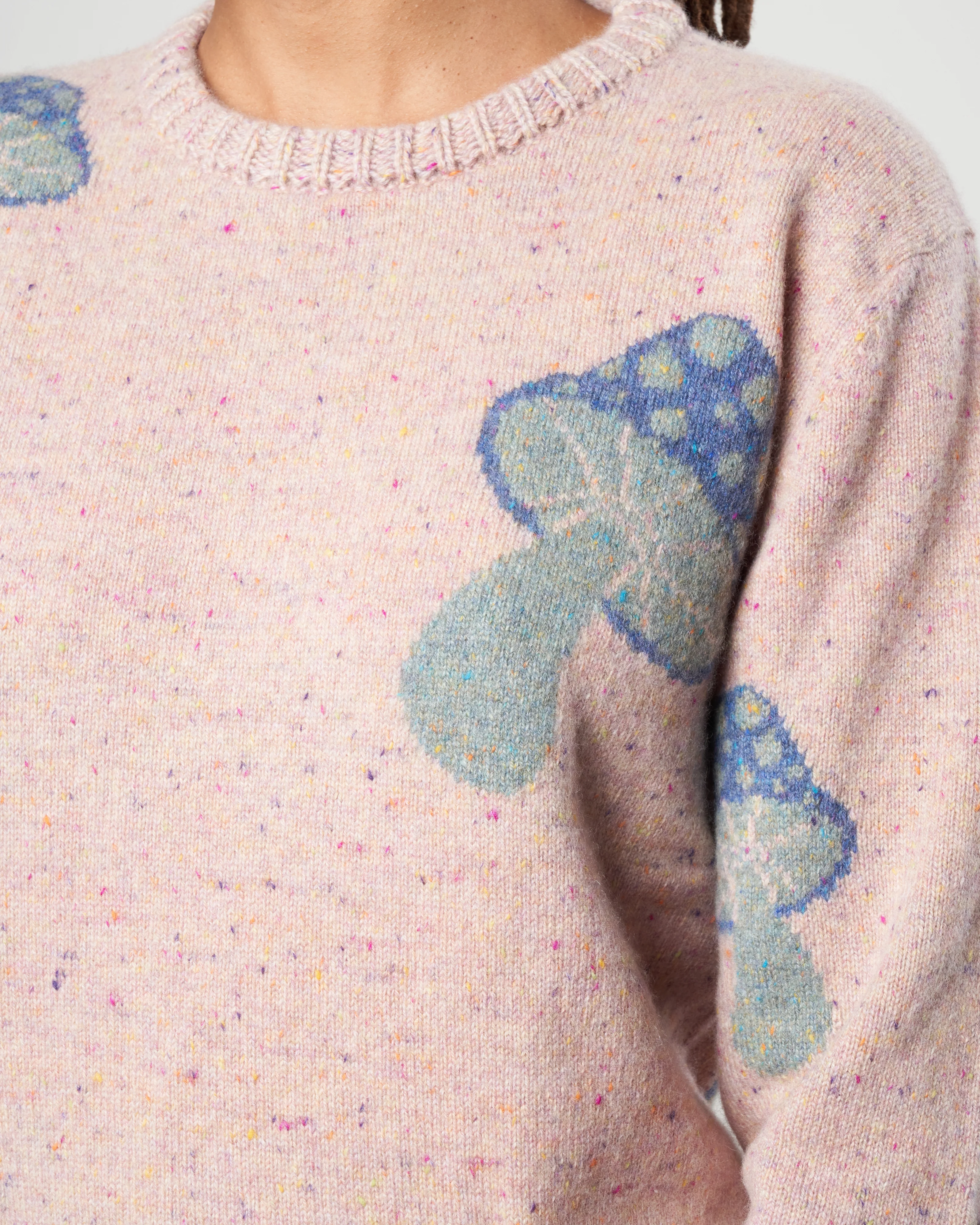 mushroom crew sweater - tweed - Image 5