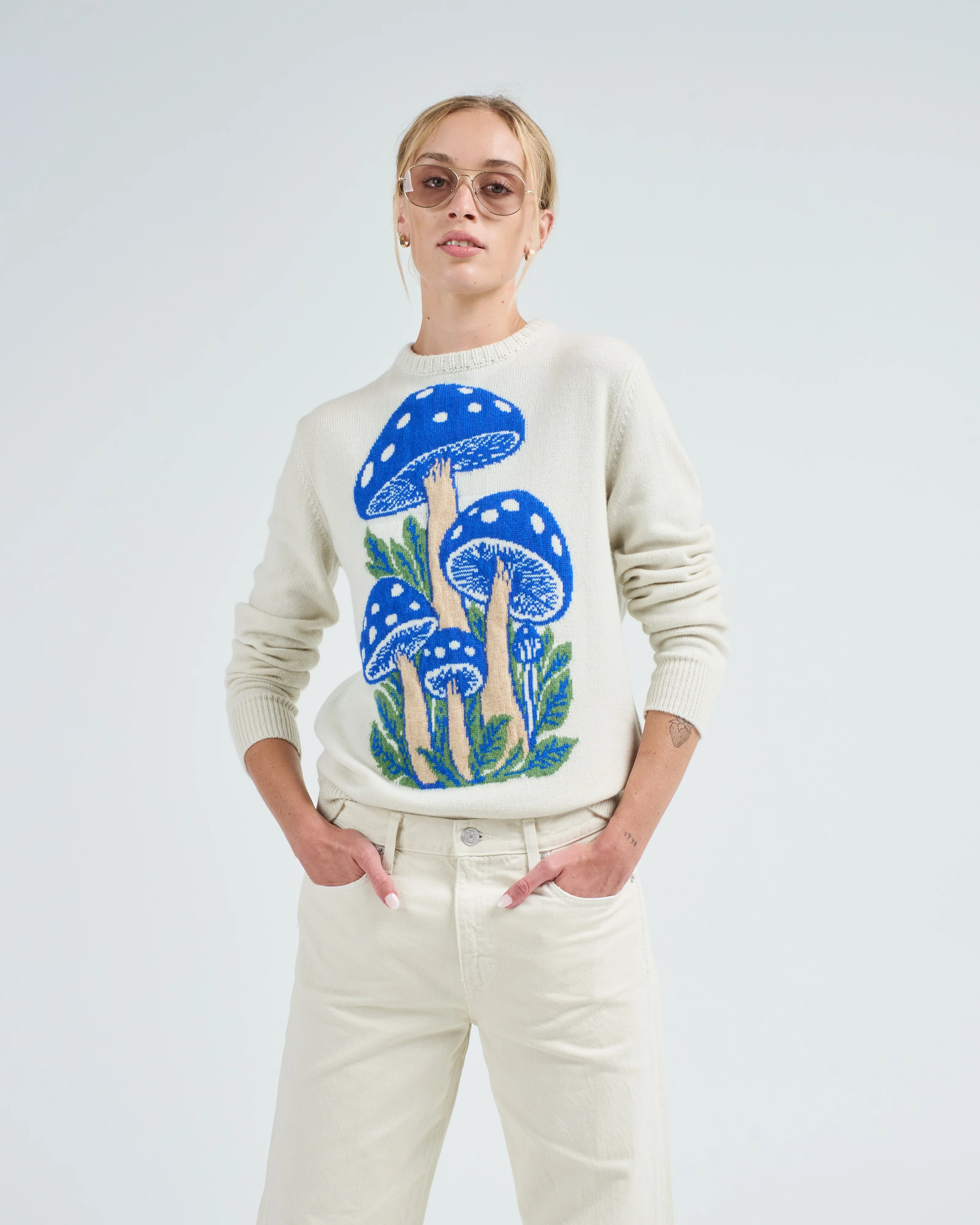 talking mushroom crew blue colorway
