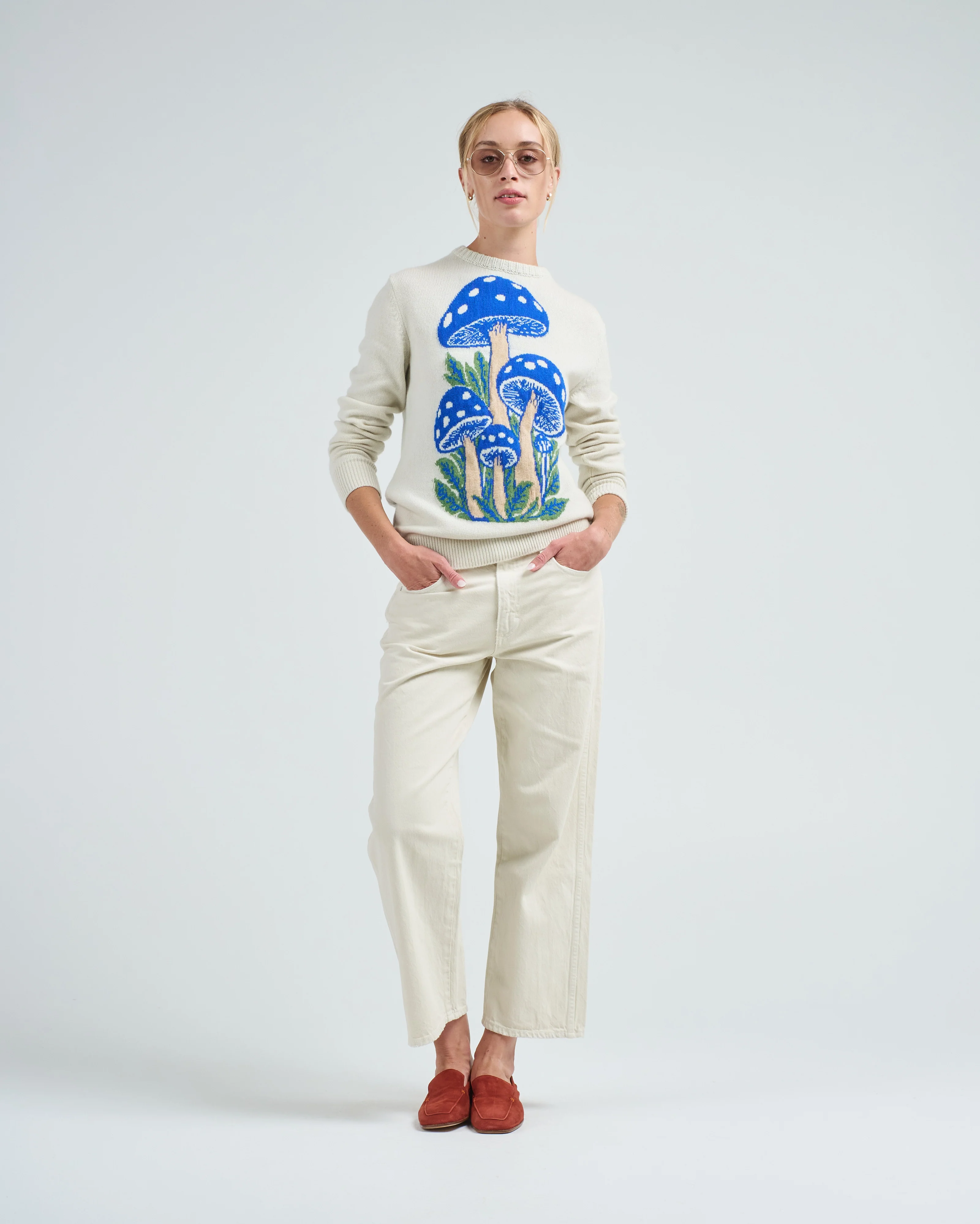 talking mushroom crew blue colorway - Image 5