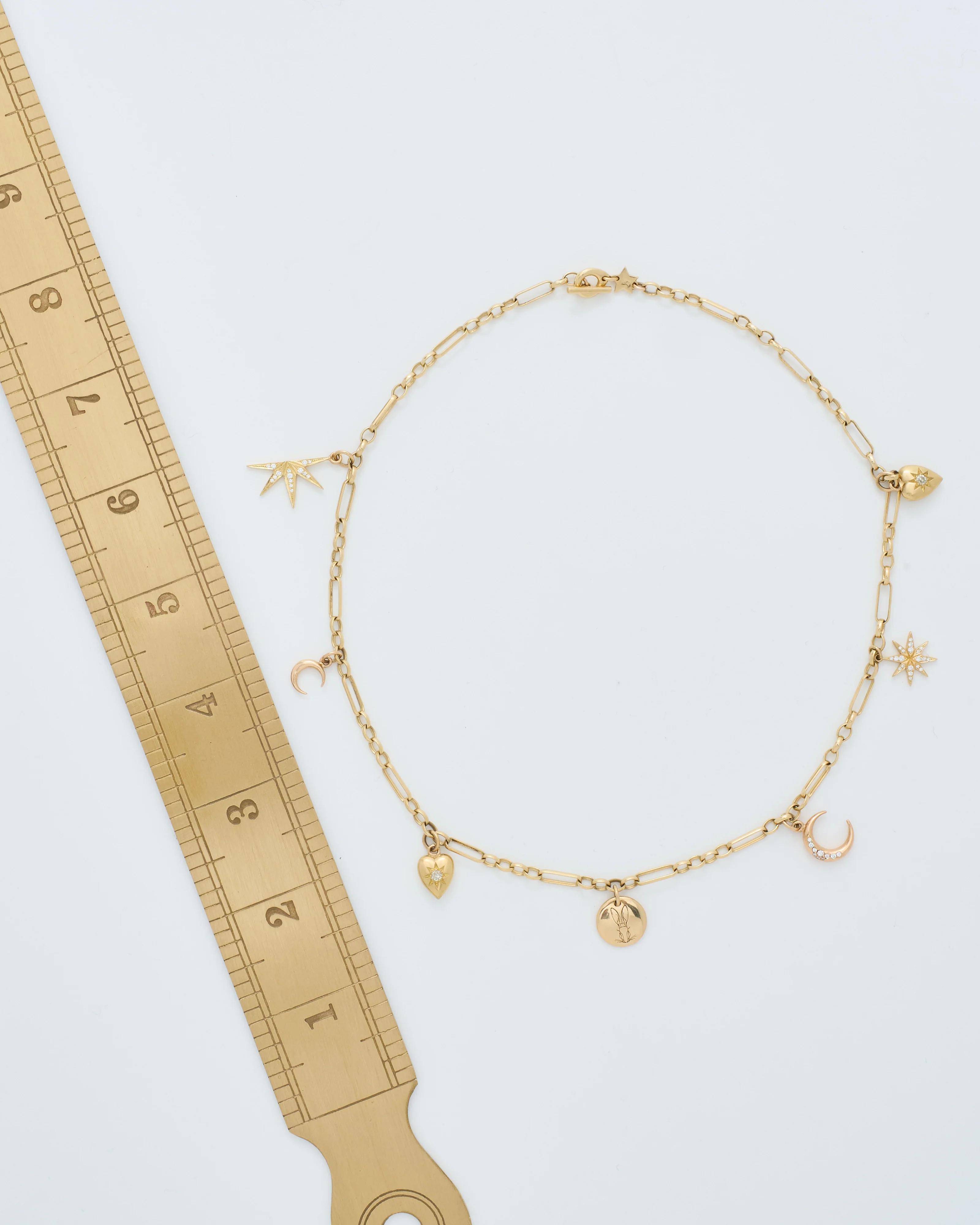 charming chain and charms necklace - Image 11