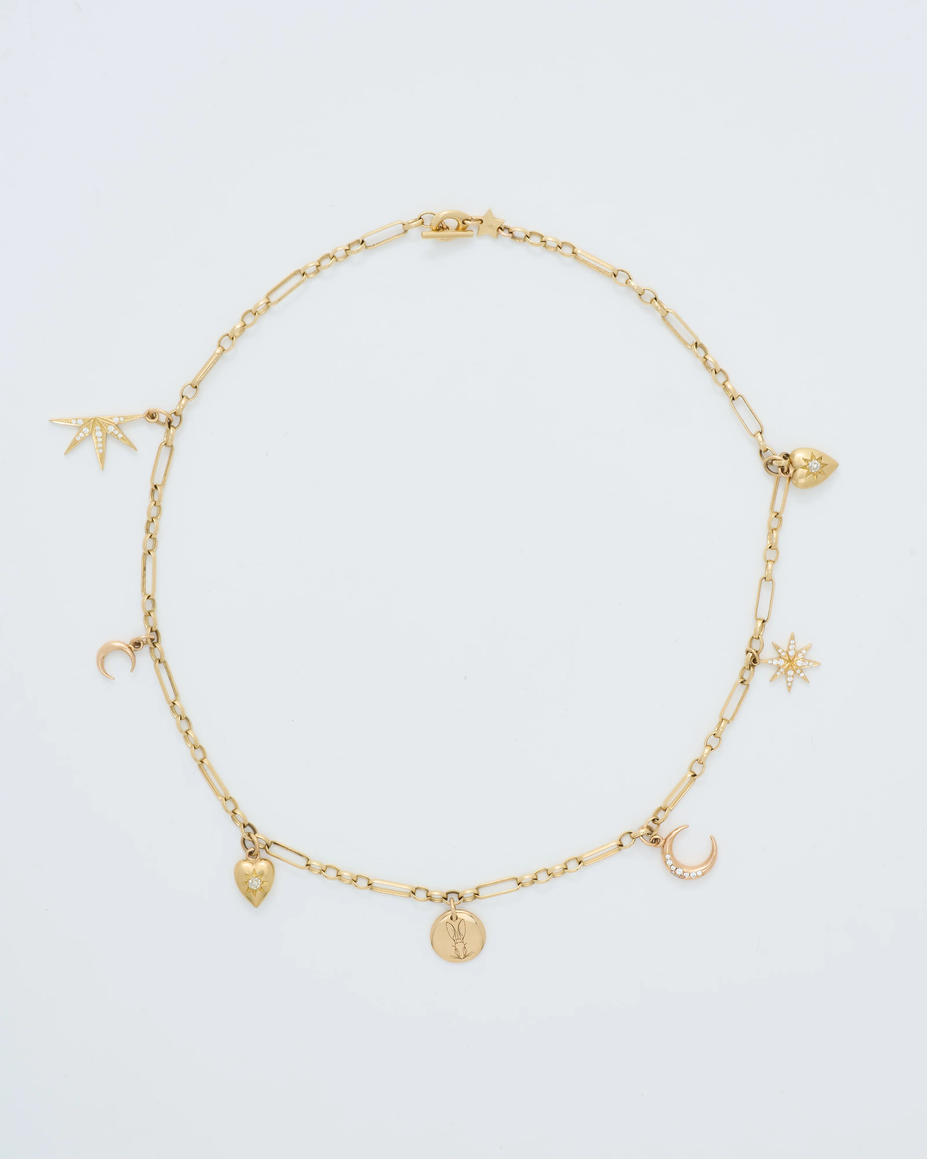 charming chain and charms necklace - Image 3