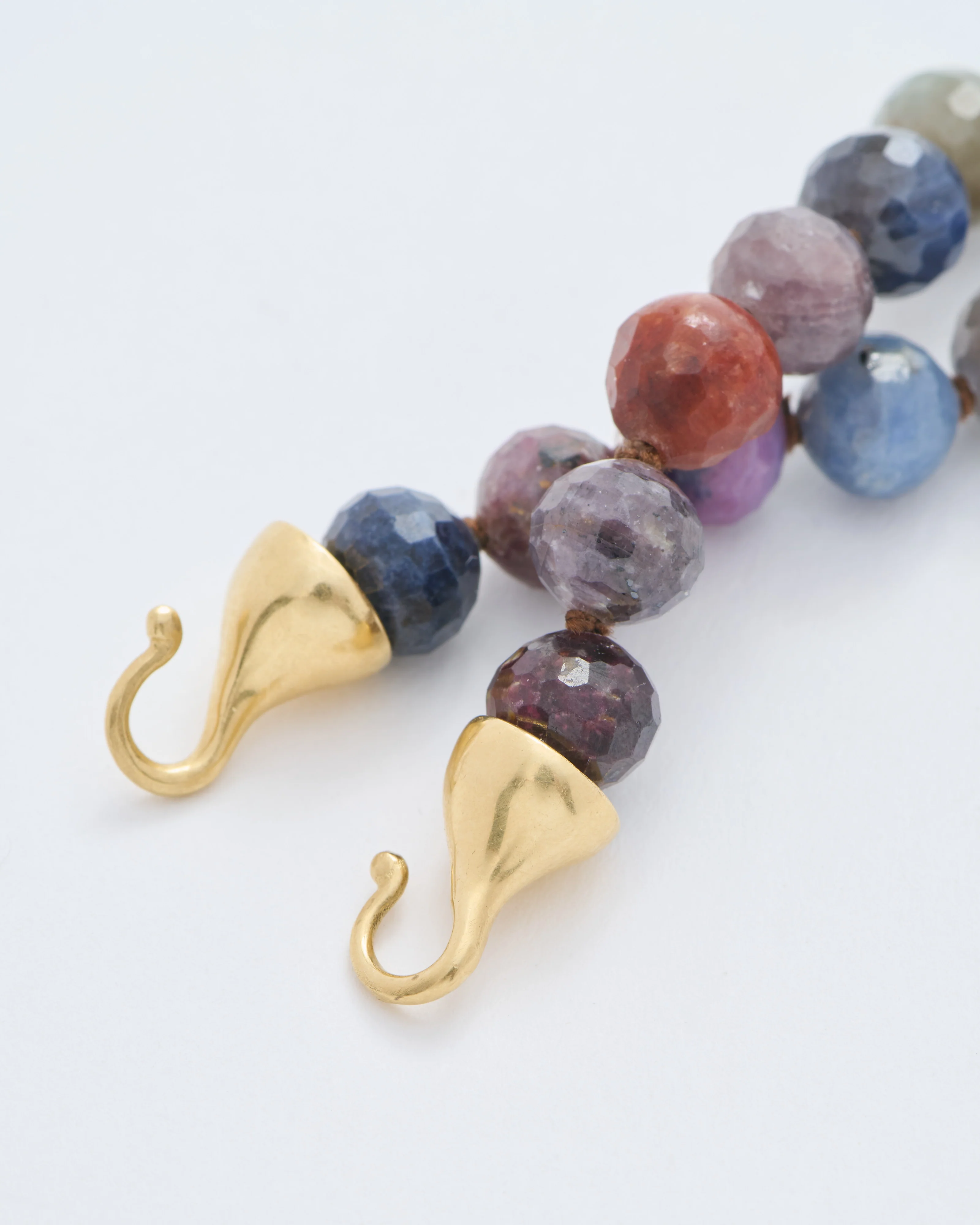 faceted sapphire chain with hooks - Image 4