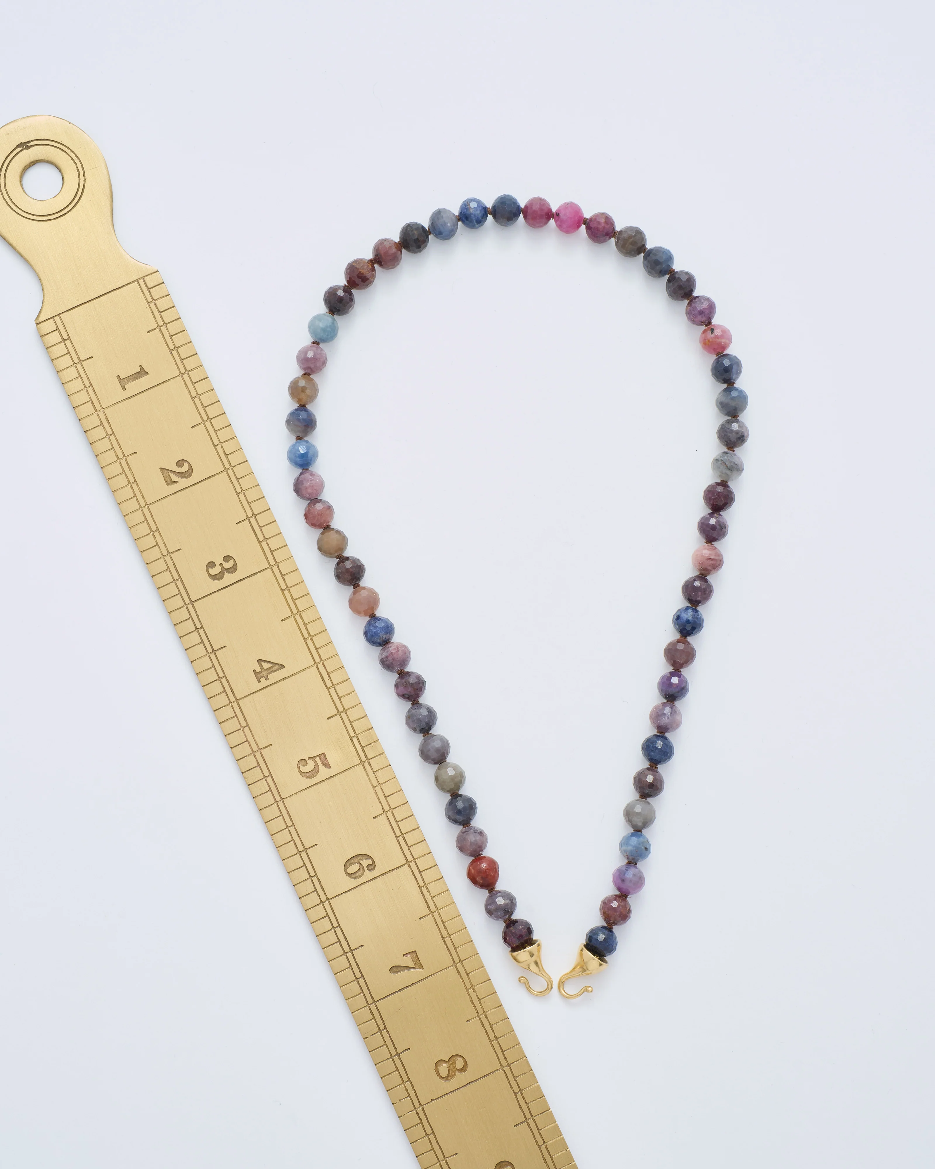 faceted sapphire chain with hooks - Image 7