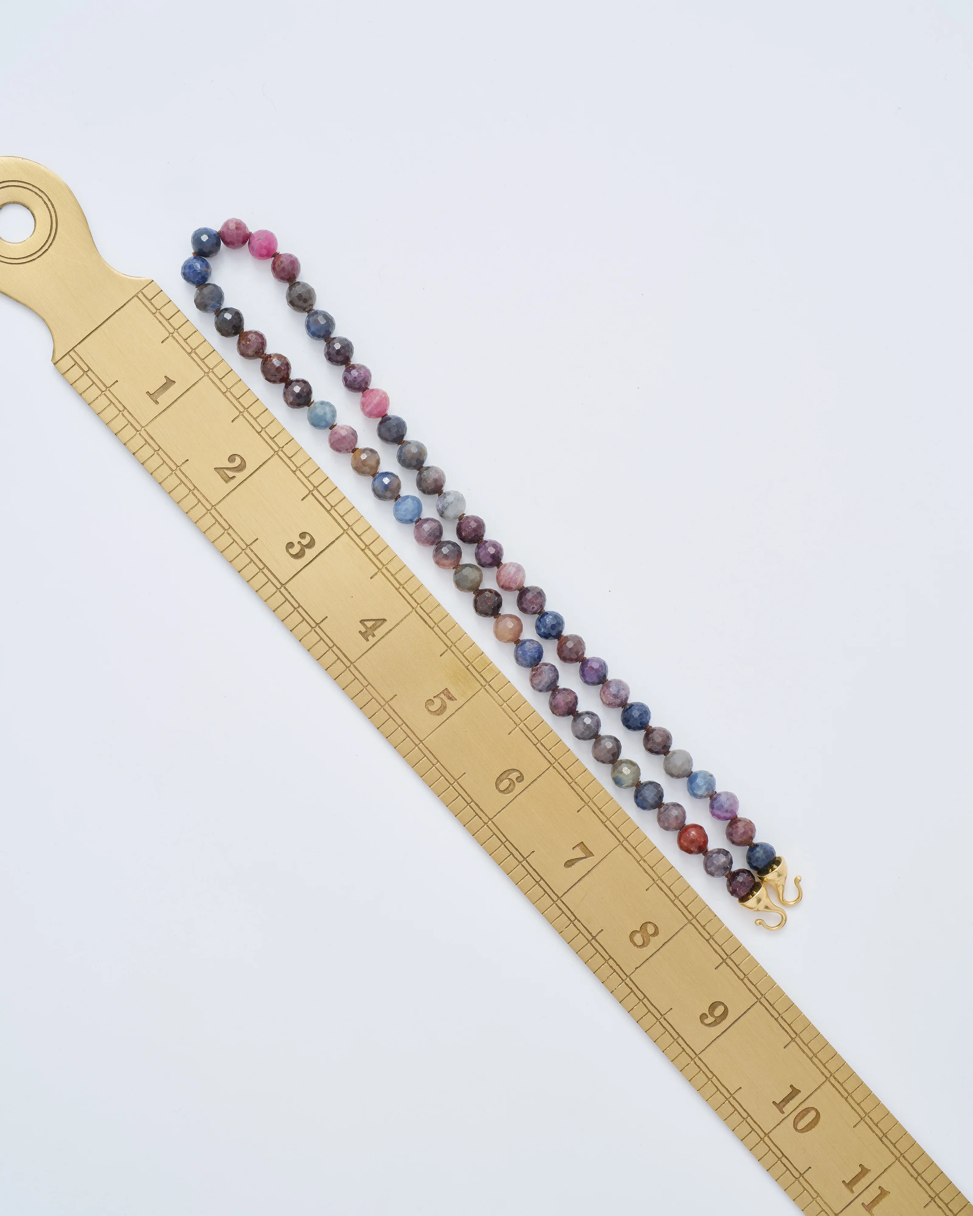 faceted sapphire chain with hooks - Image 8