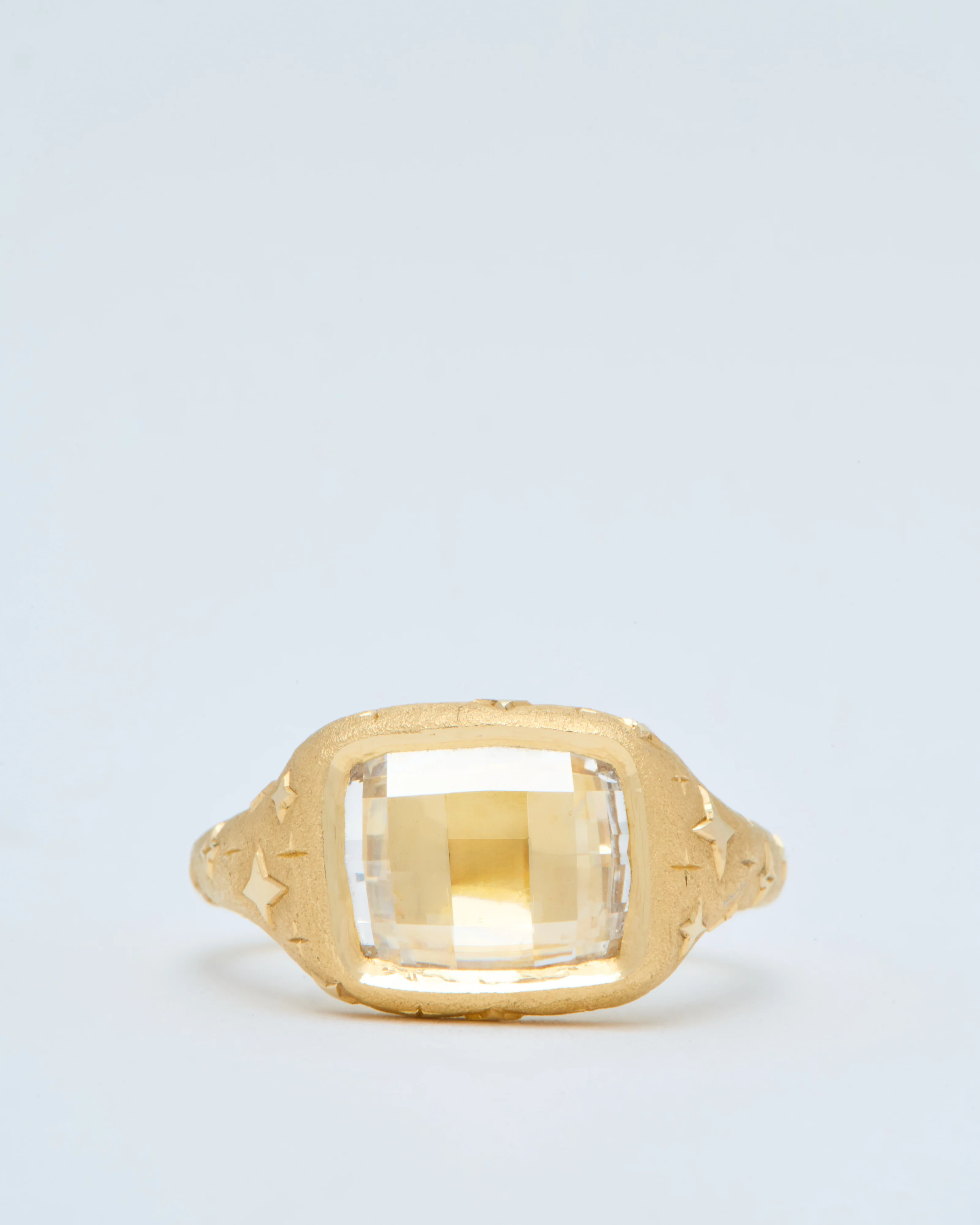 vintage checkerboard diamond ring - Image 2