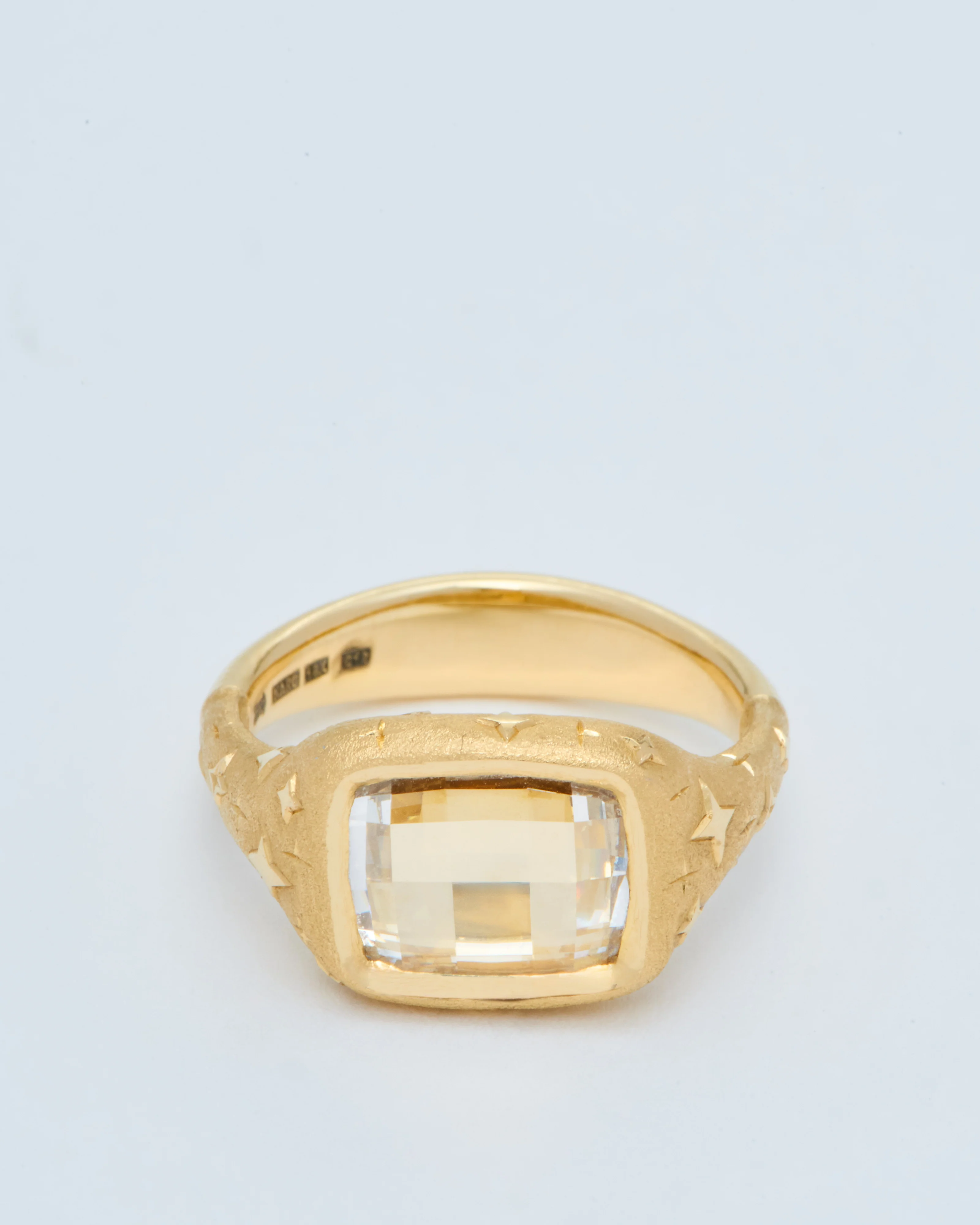 vintage checkerboard diamond ring - Image 4